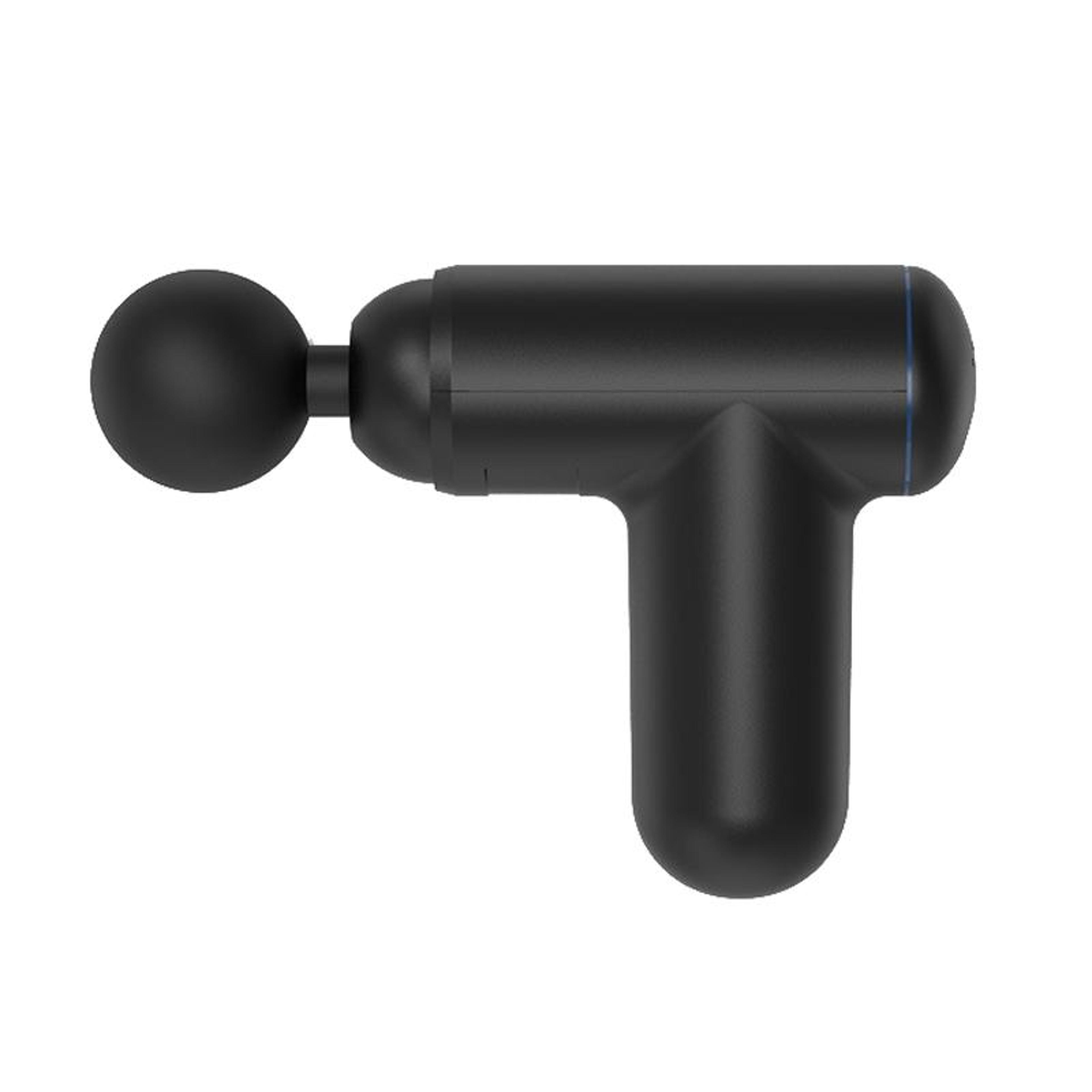 j12a mini massage gun portable deep tissue muscle massager with 6 speeds & 4 massage heads