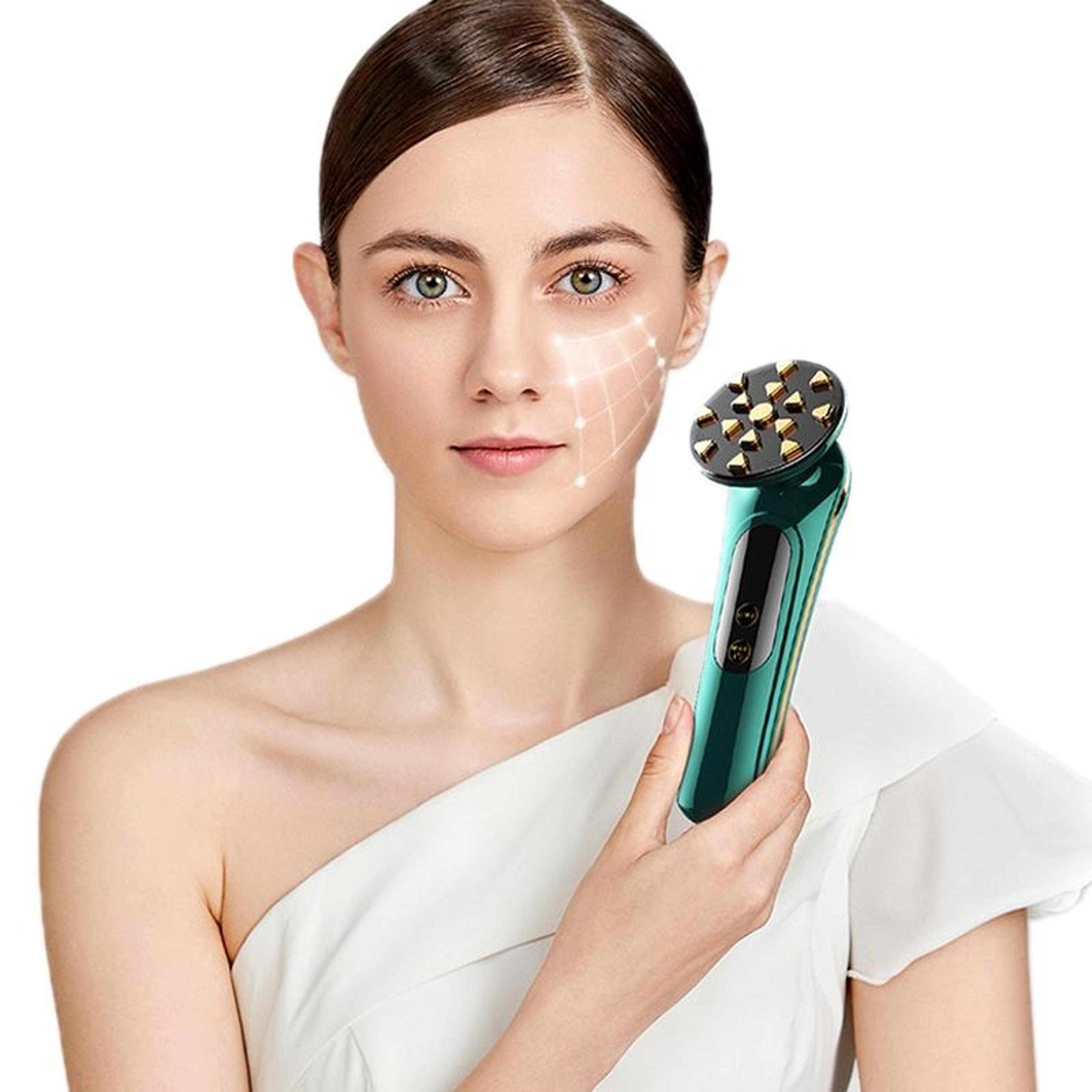 beemyi rf red light facial massager for skin tightening and deep essence absorption