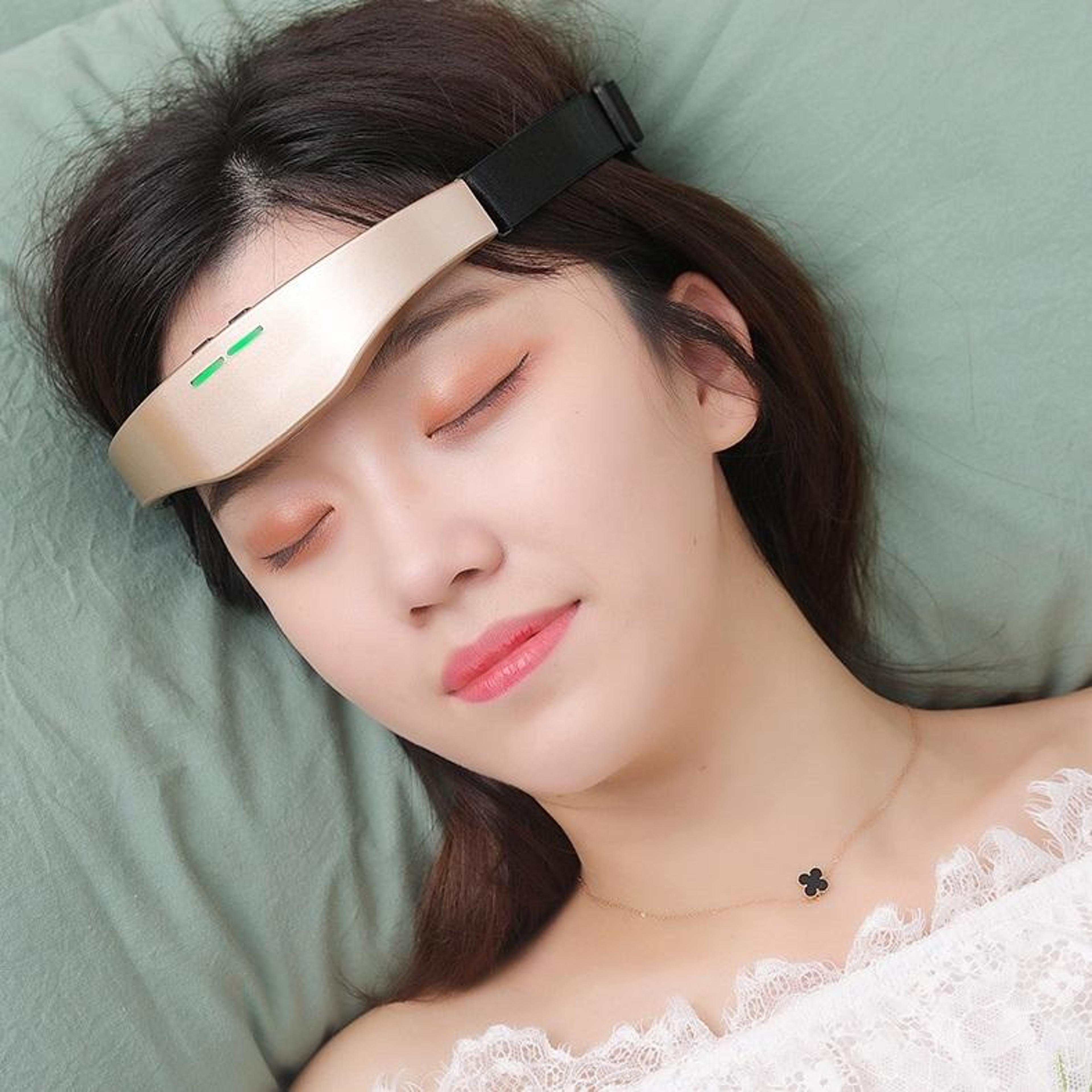 ems microcurrent head massager for sleep, stress relief & relaxation
