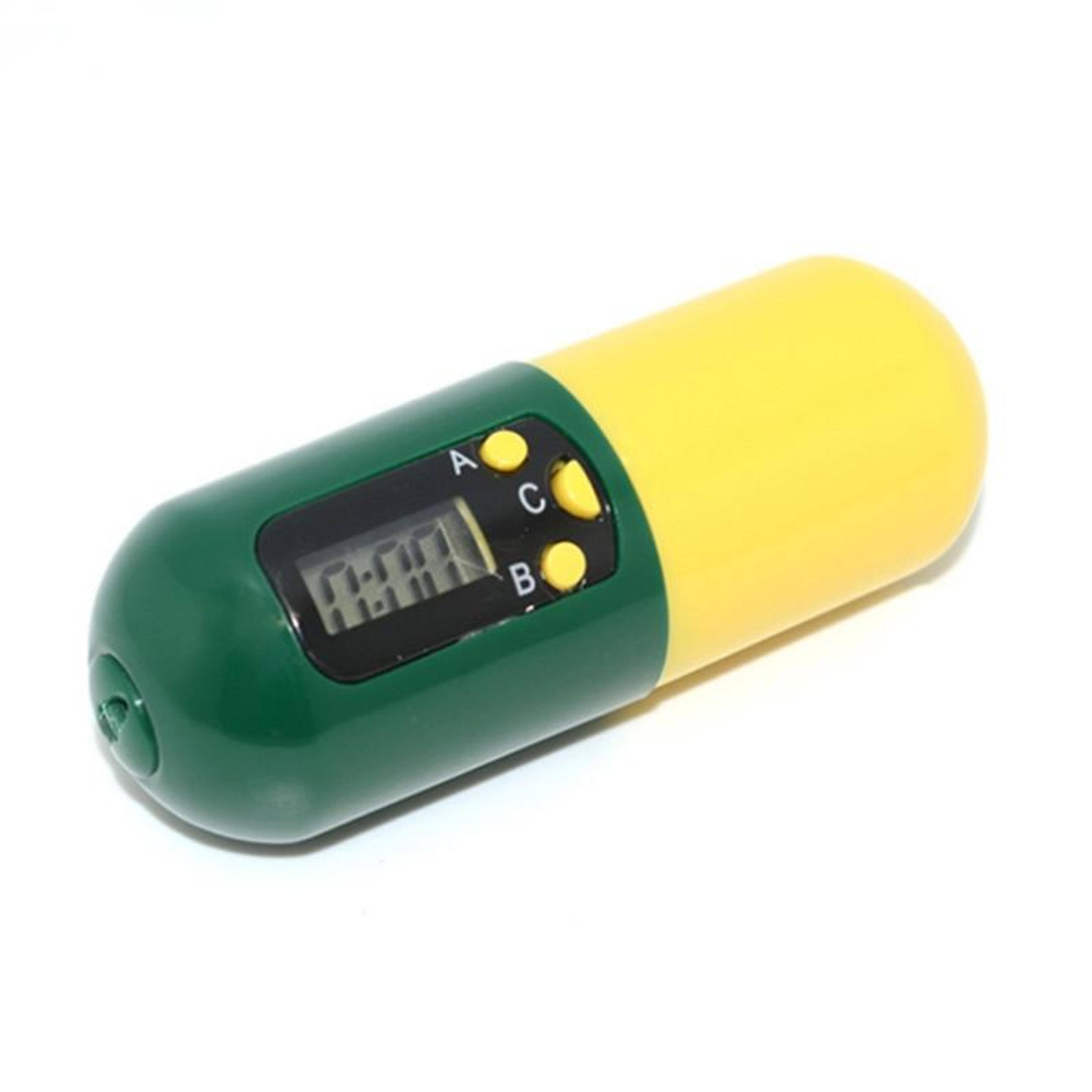 smart pill reminder box with timer alarm portable medication organizer for travel & daily use