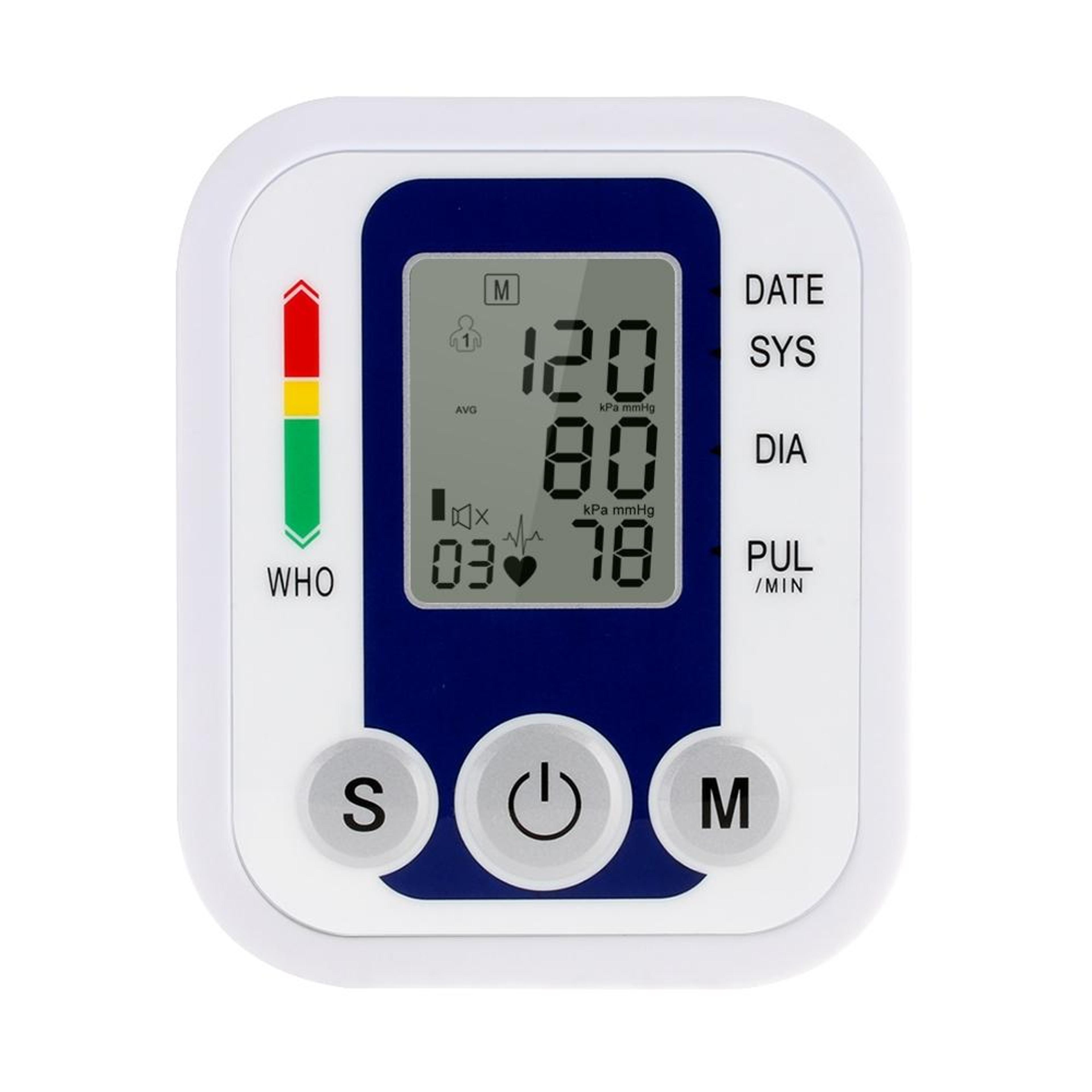 zk b02 automatic upper arm blood pressure monitor with voice guidance & heart rate tracking
