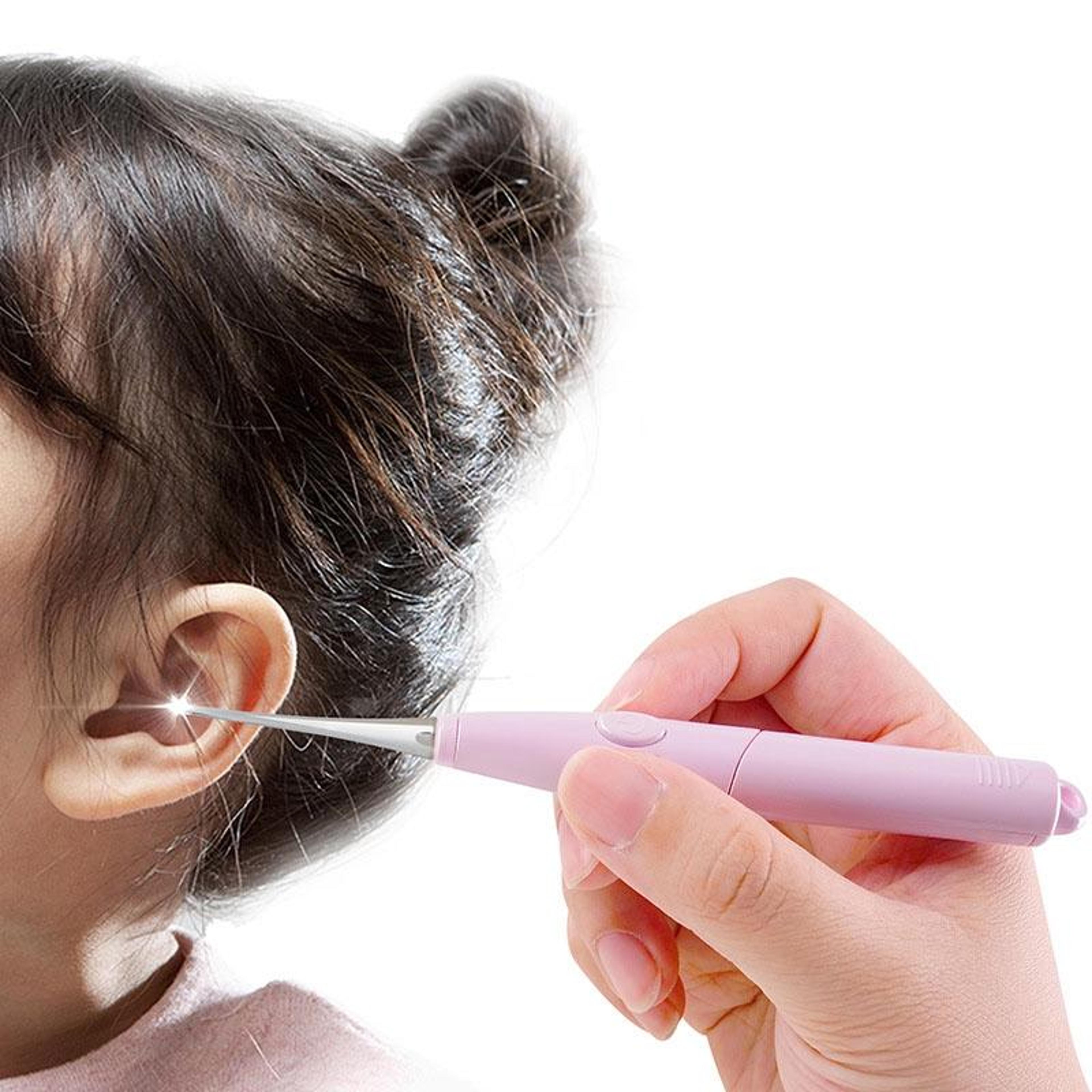 led light ear wax cleaner for kids & babies safe illuminated ear cleaning scoop