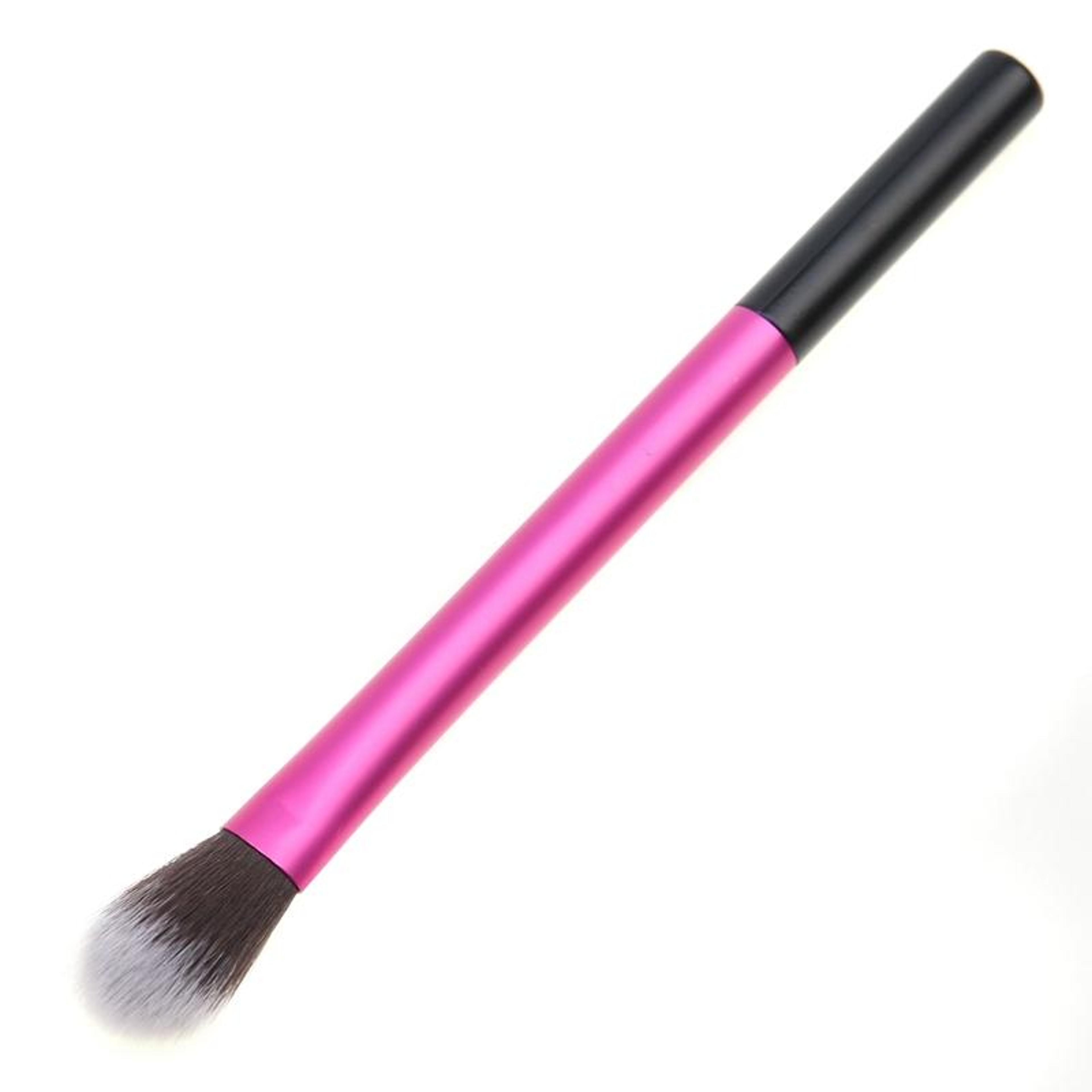 portable pink eyeshadow makeup brush for blending, highlighting & flawless eye makeup