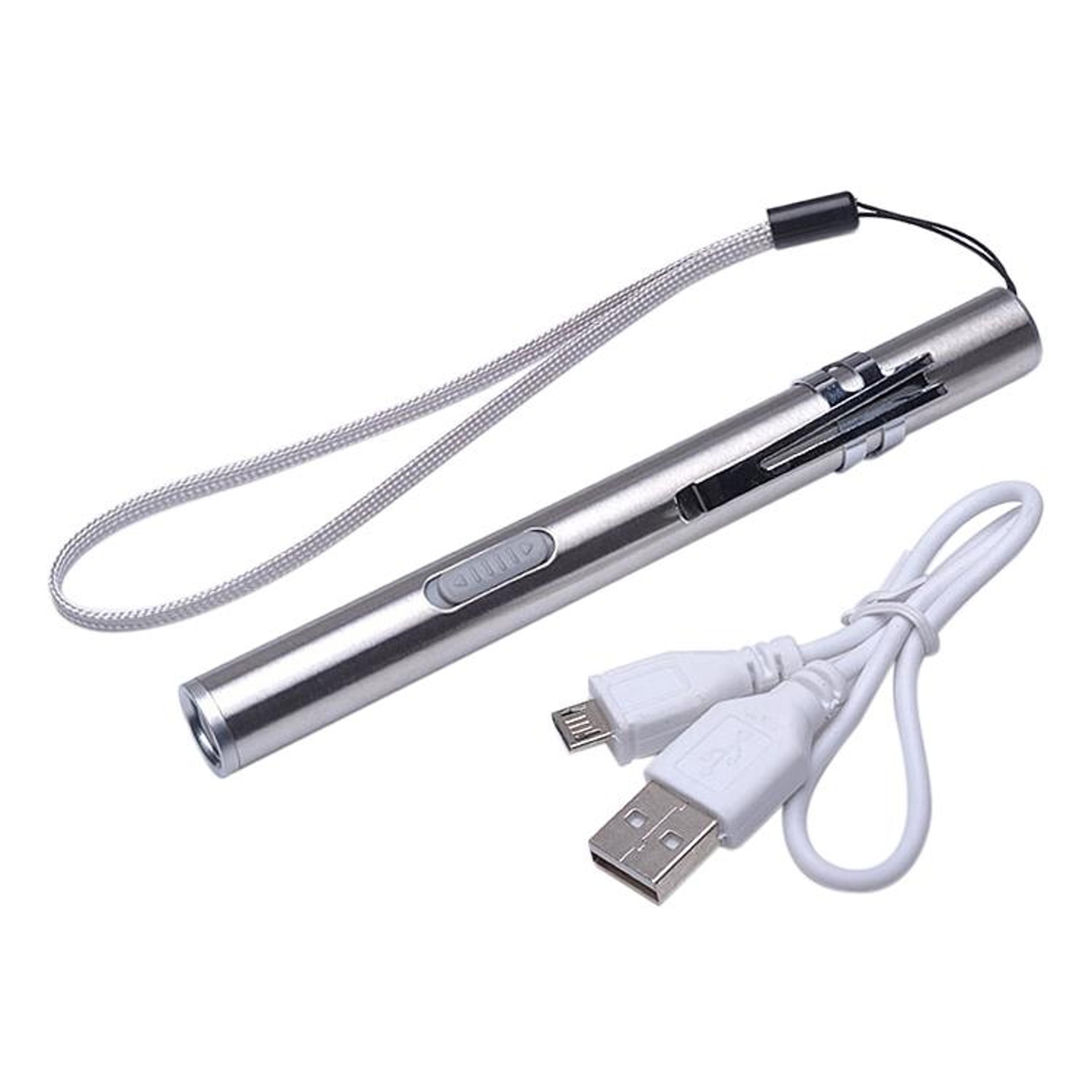 usb rechargeable pen flashlight 1200lm mini led torch for camping, work & emergency use