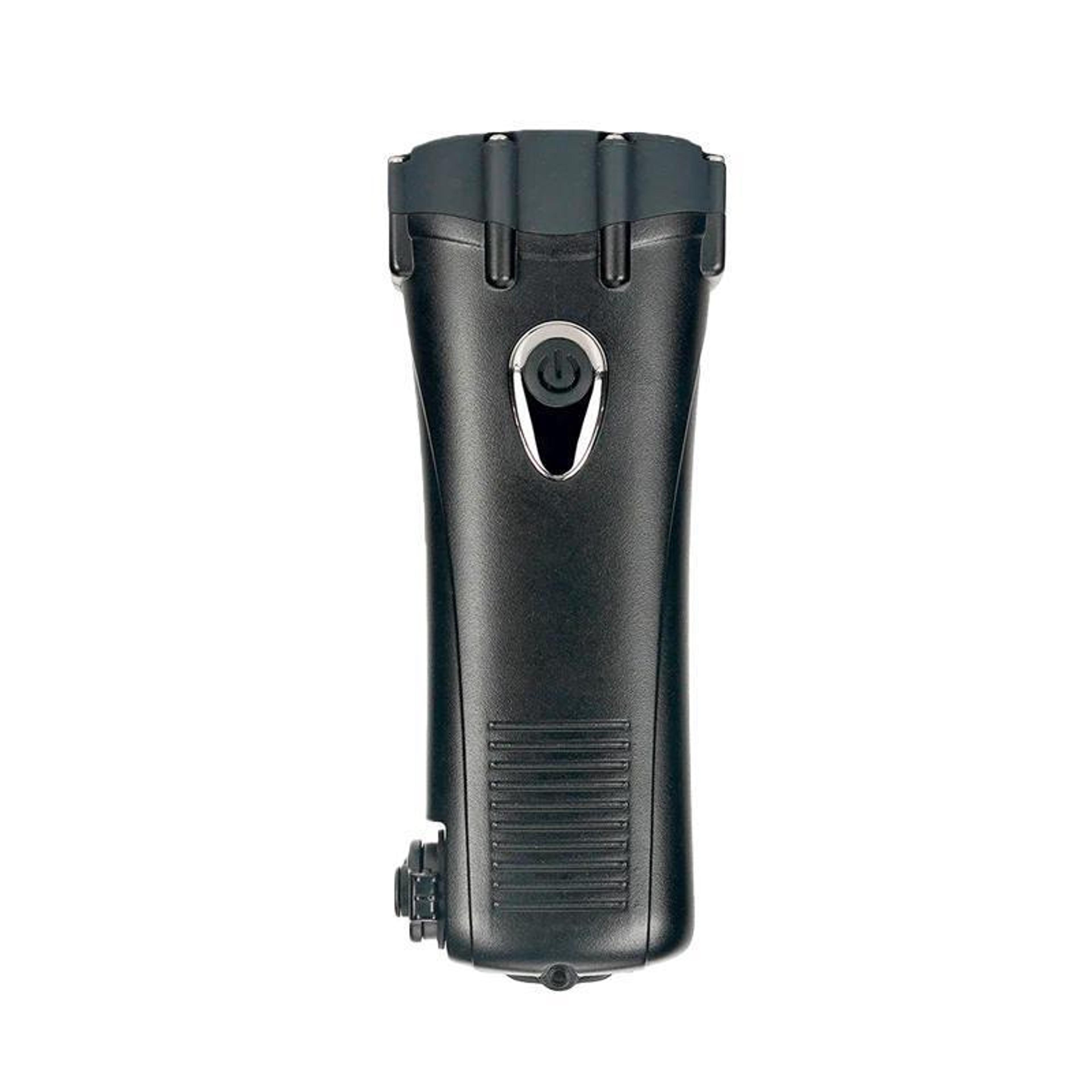 hand crank emergency flashlight waterproof rechargeable led torch with power bank & sos alarm