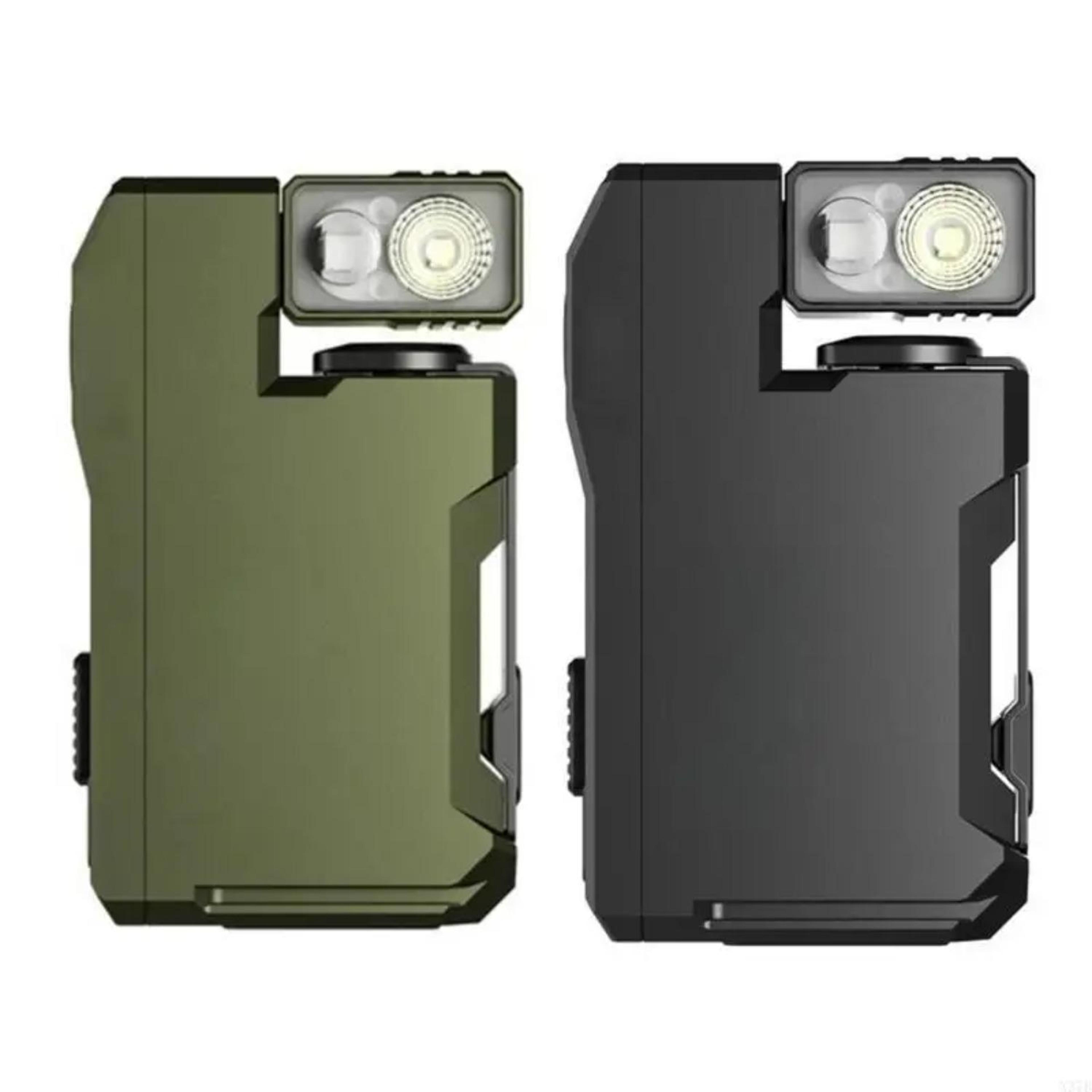 flexbeam rechargeable edc flashlight with magnetic base & 180° rotating head