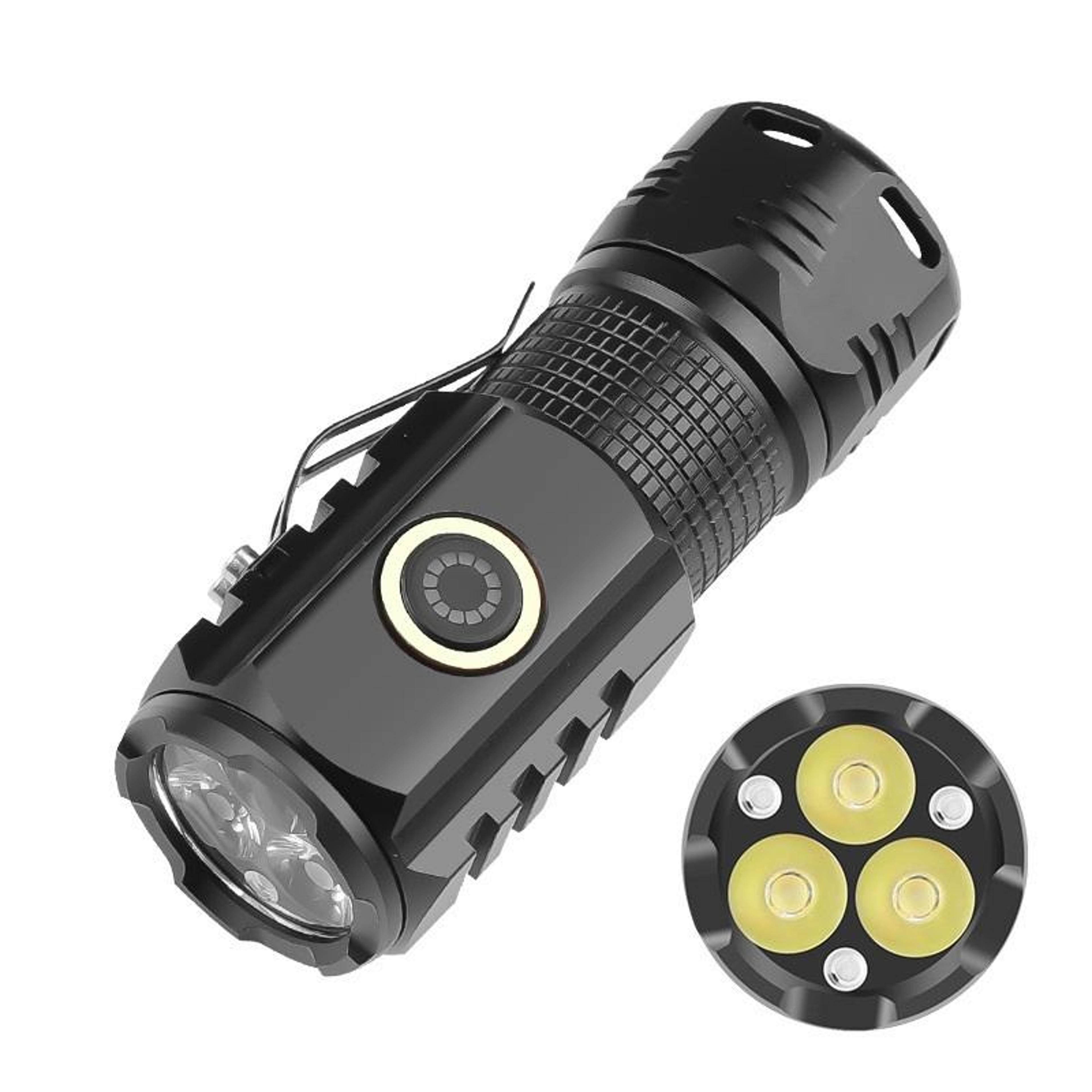lumaclip mini led flashlight usb c rechargeable magnetic edc flashlight for camping & emergencies