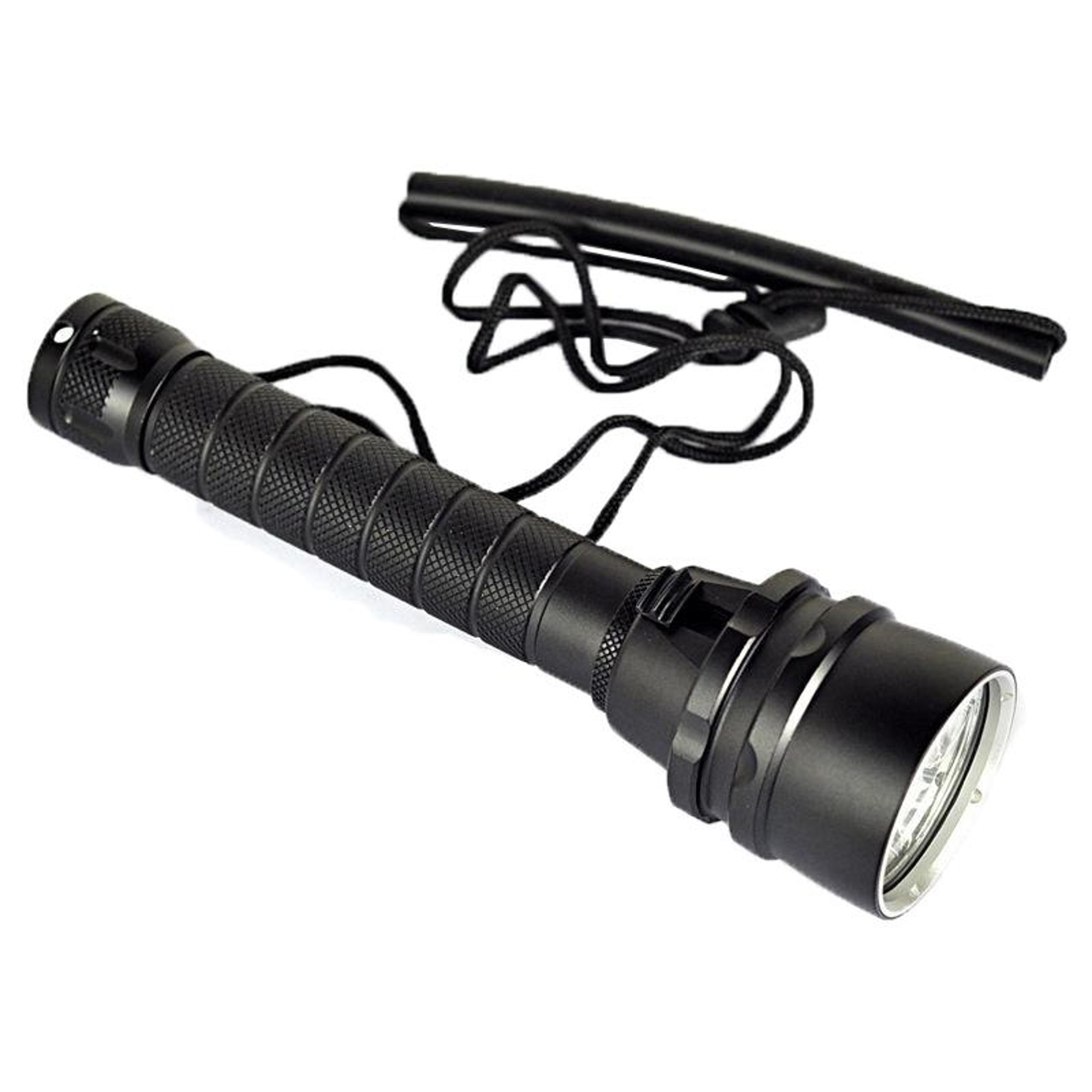 5000lm uv diving flashlight 150m waterproof purple light torch for diving, leak detection & outdoor use