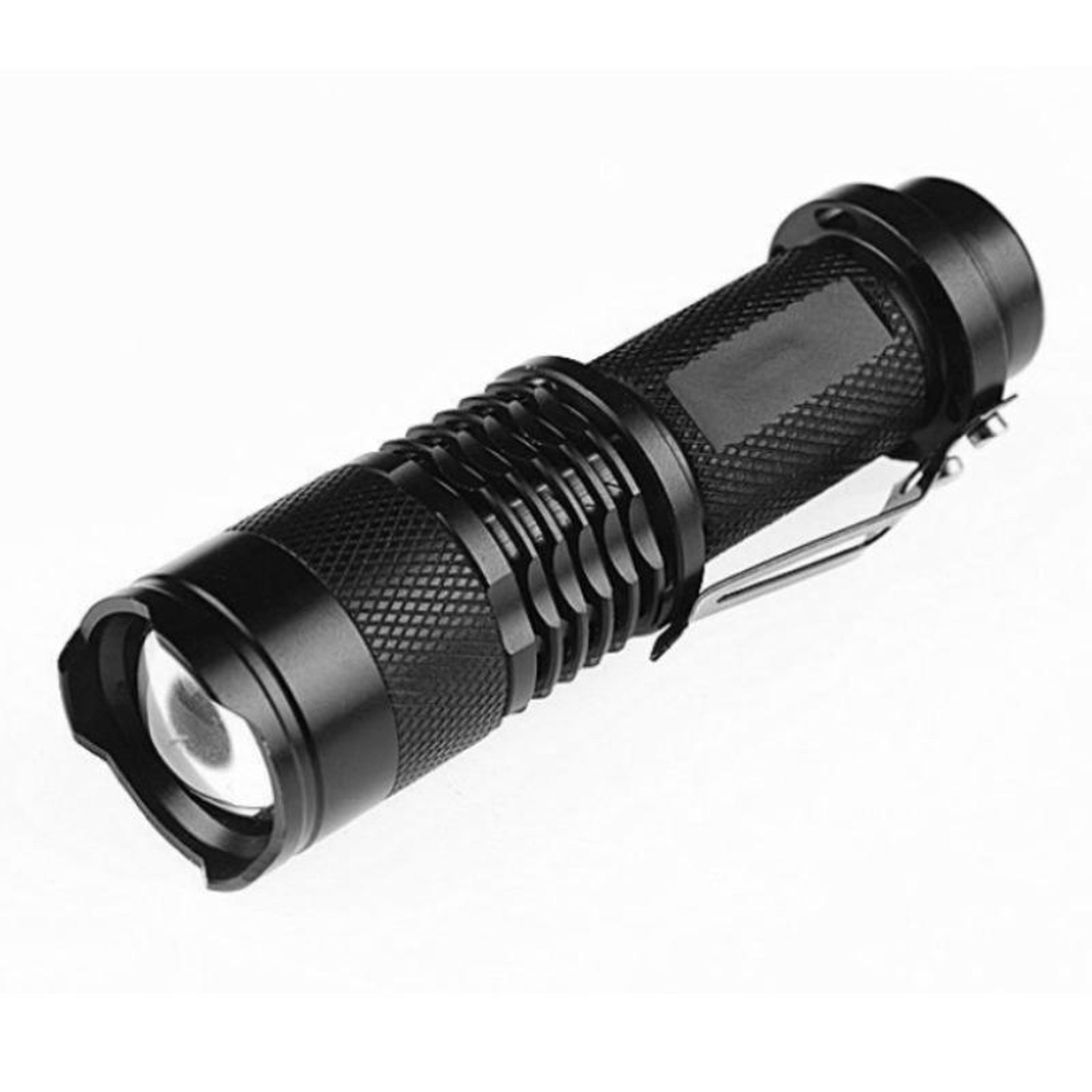ultrabright zoomable led flashlight 240lm compact waterproof torch with 3 modes