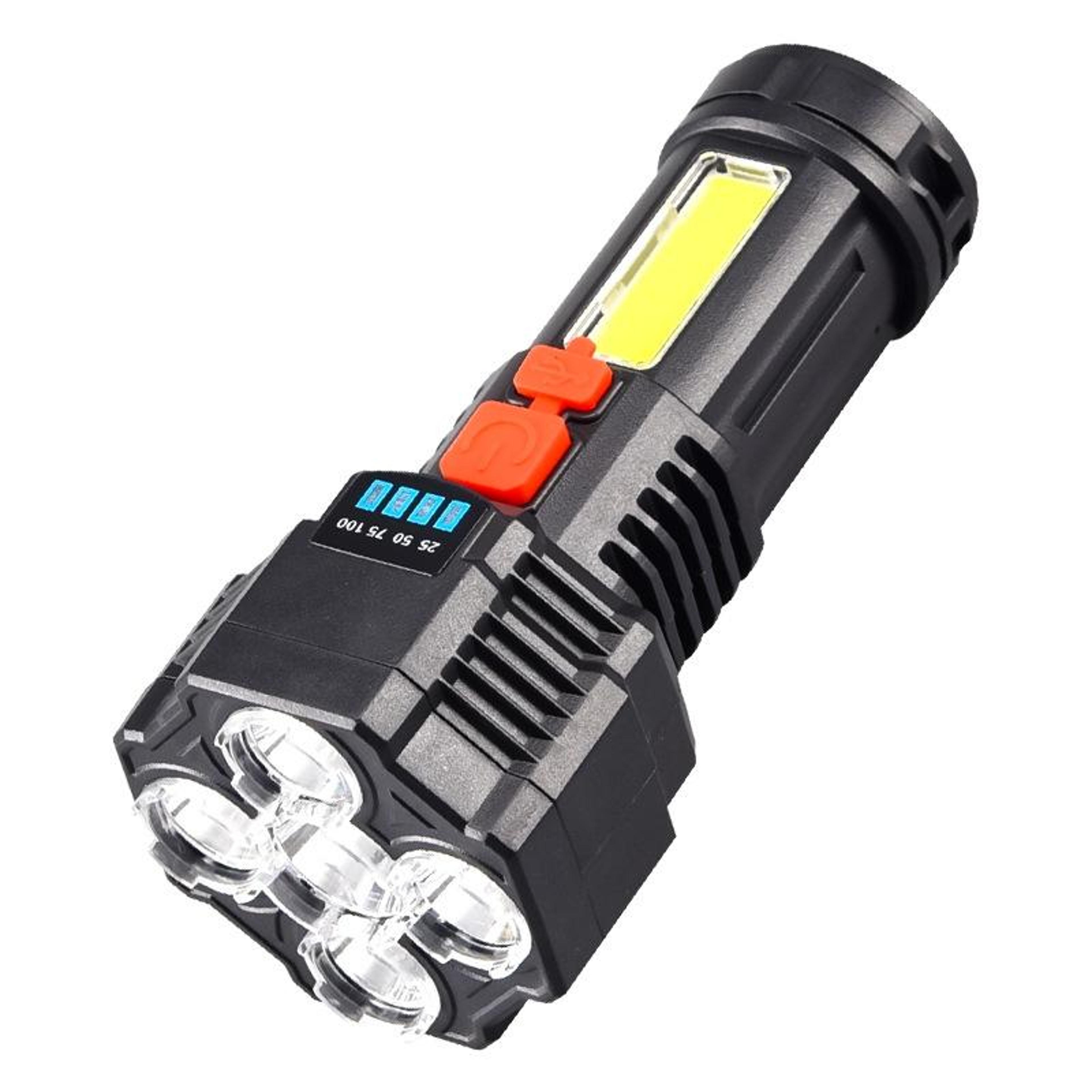f t25 usb rechargeable flashlight powerful 5 core led tactical torch for camping & emergencies
