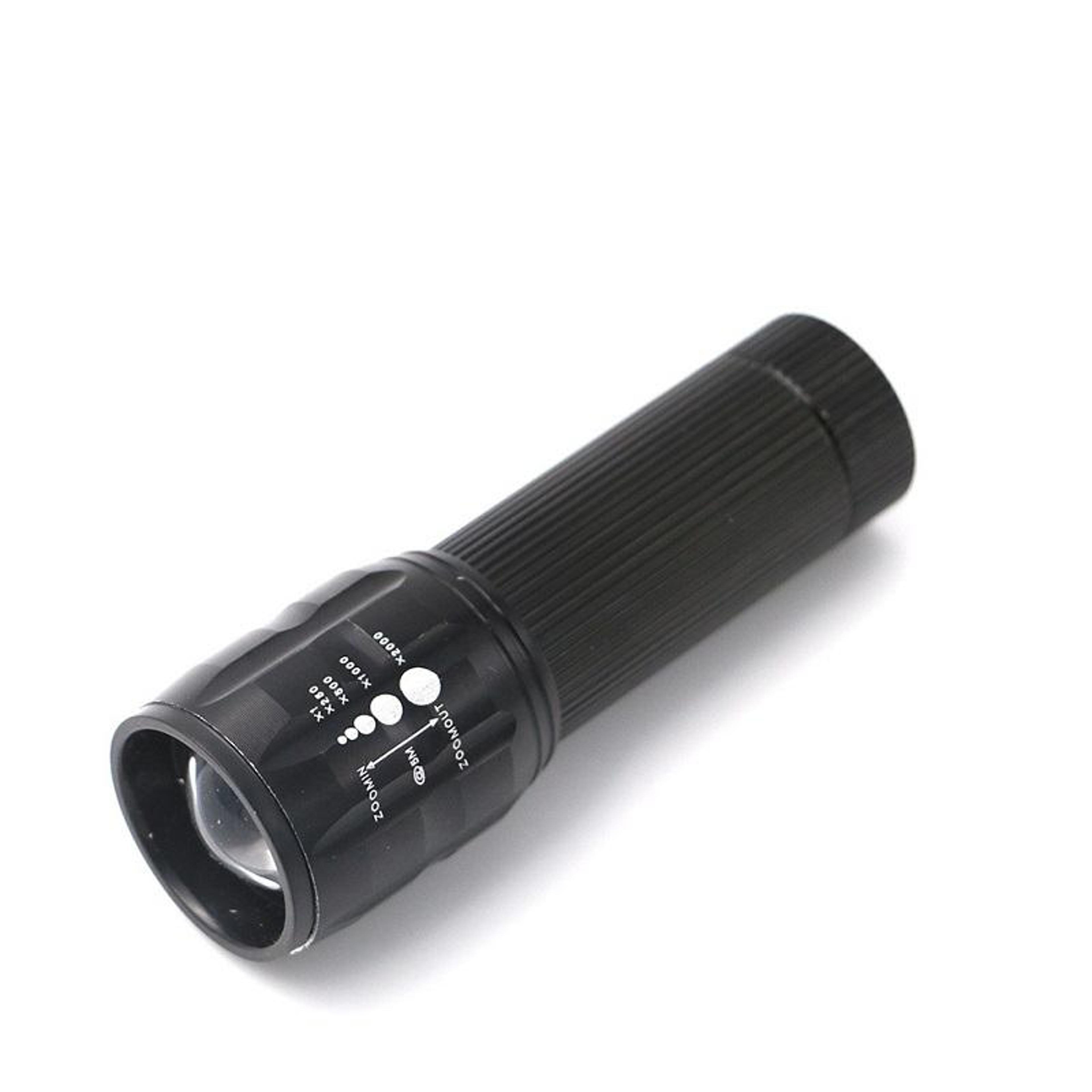 zoomable led flashlight mini aluminum torch with 3 light modes