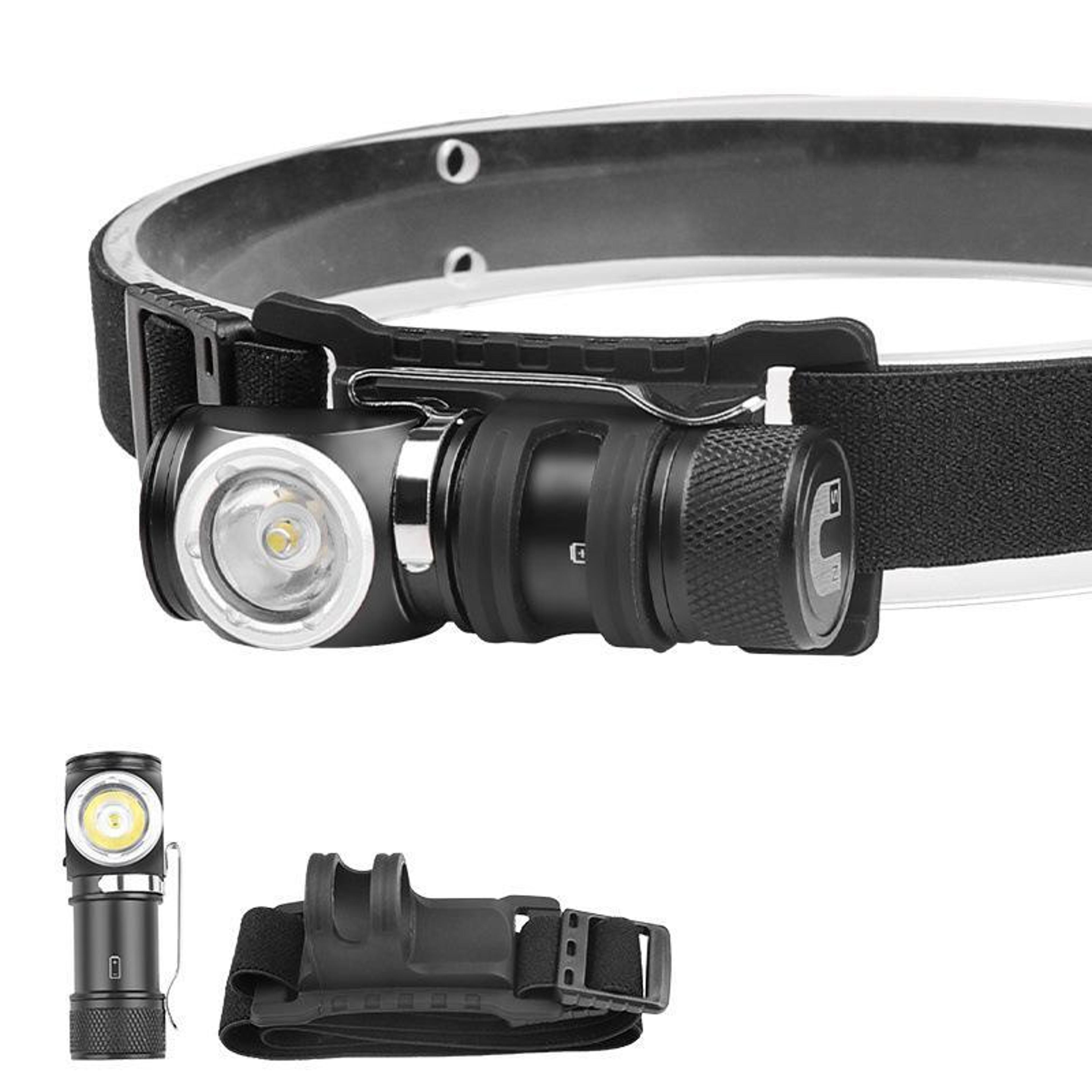 rechargeable led flashlight with magnetic headlight portable & multifunctional