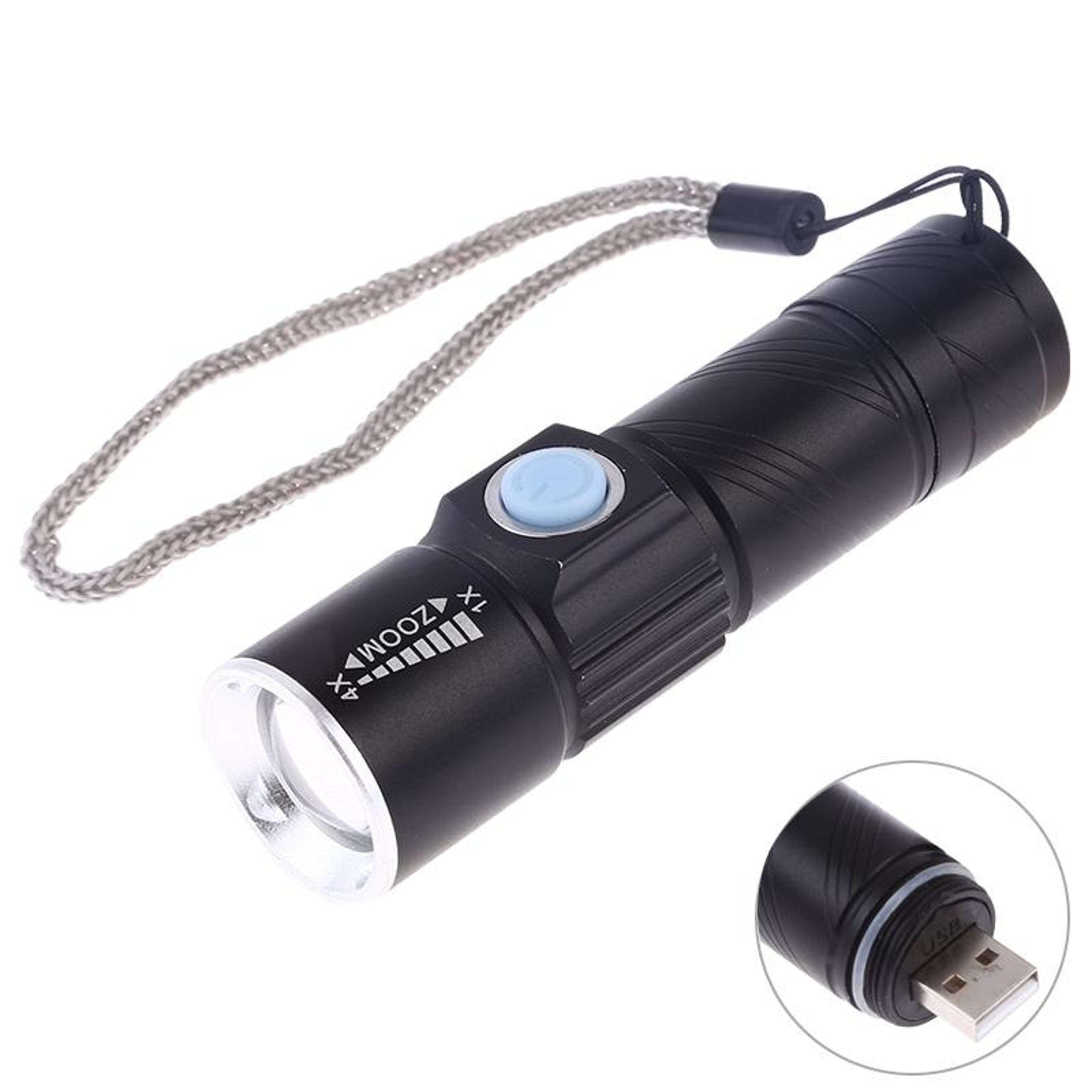 ultra compact rechargeable led torch flashlight with waterproof design