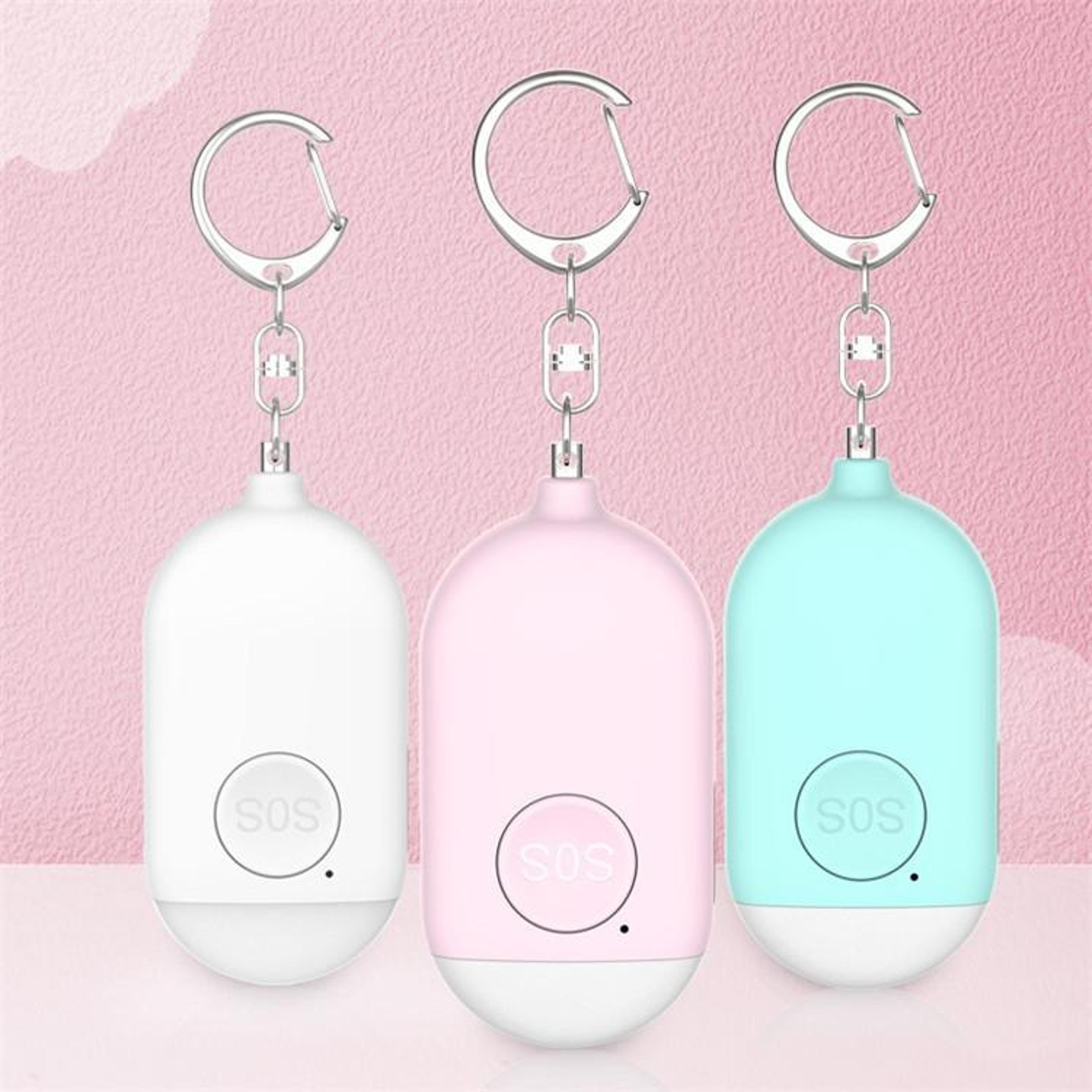 safeguard 130db personal safety alarm with led flashlight & sos emergency alert