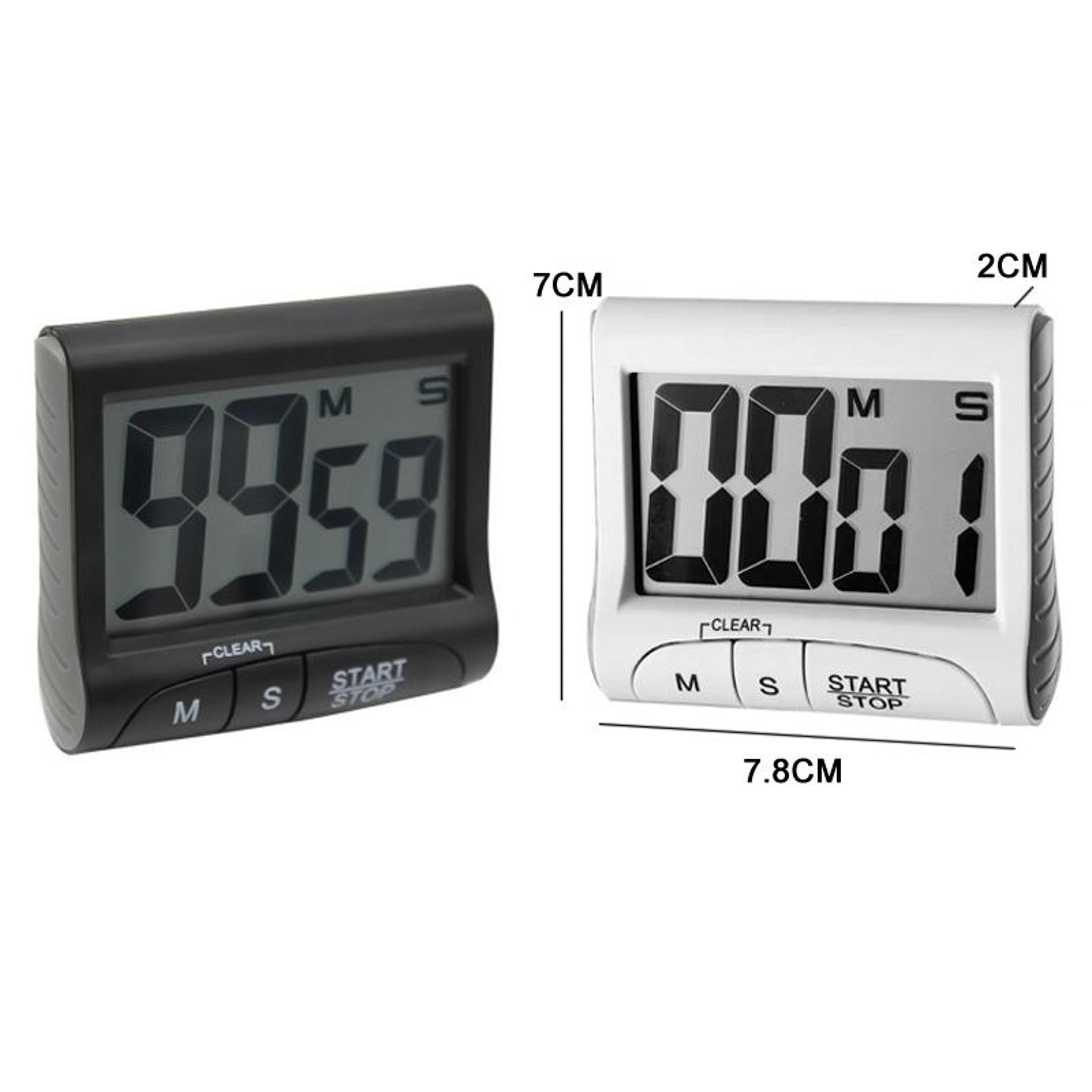 magnetic digital kitchen timer with countdown & count up display for cooking, study & productivity
