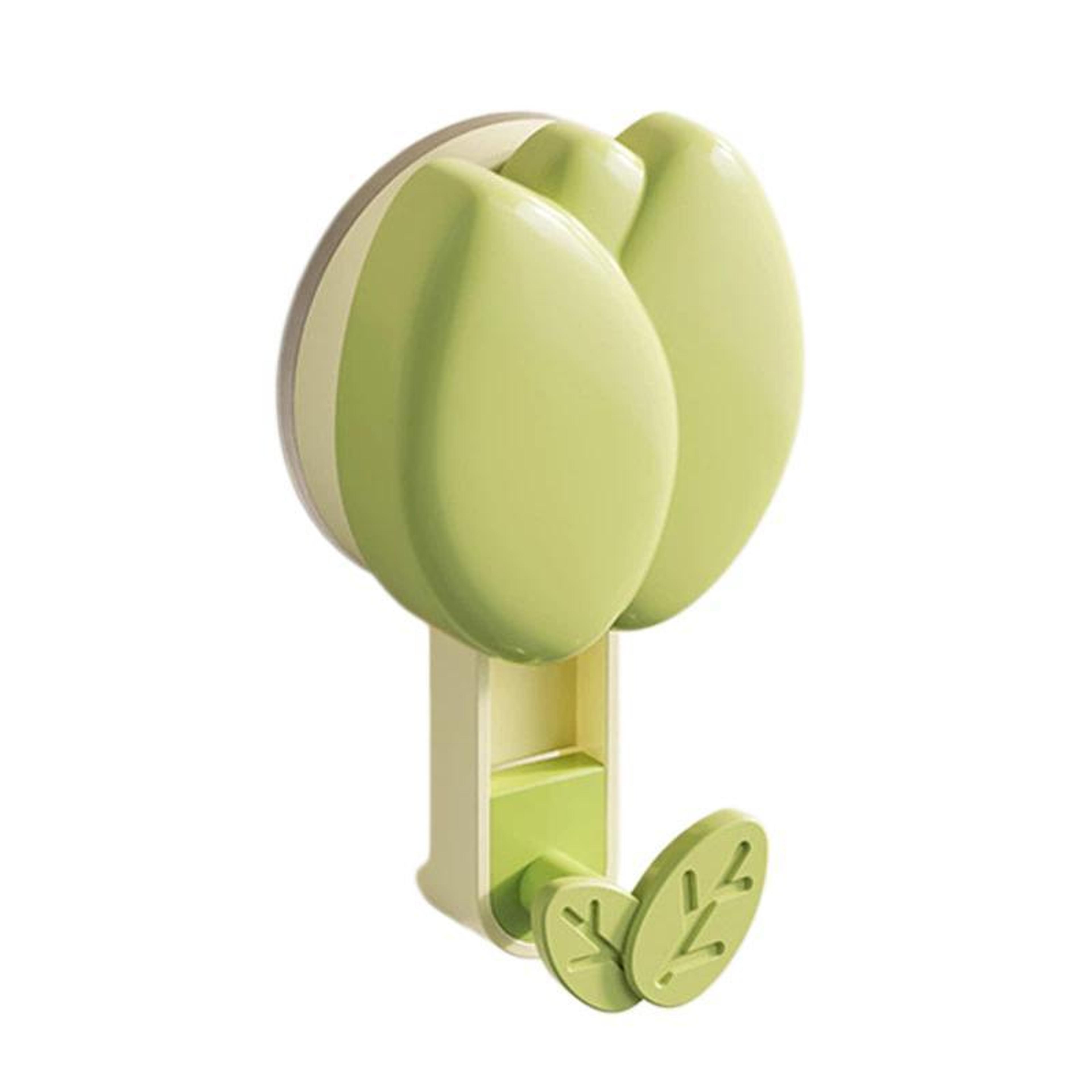 flowergrip no drill suction towel hook rack for bathroom & kitchen storage