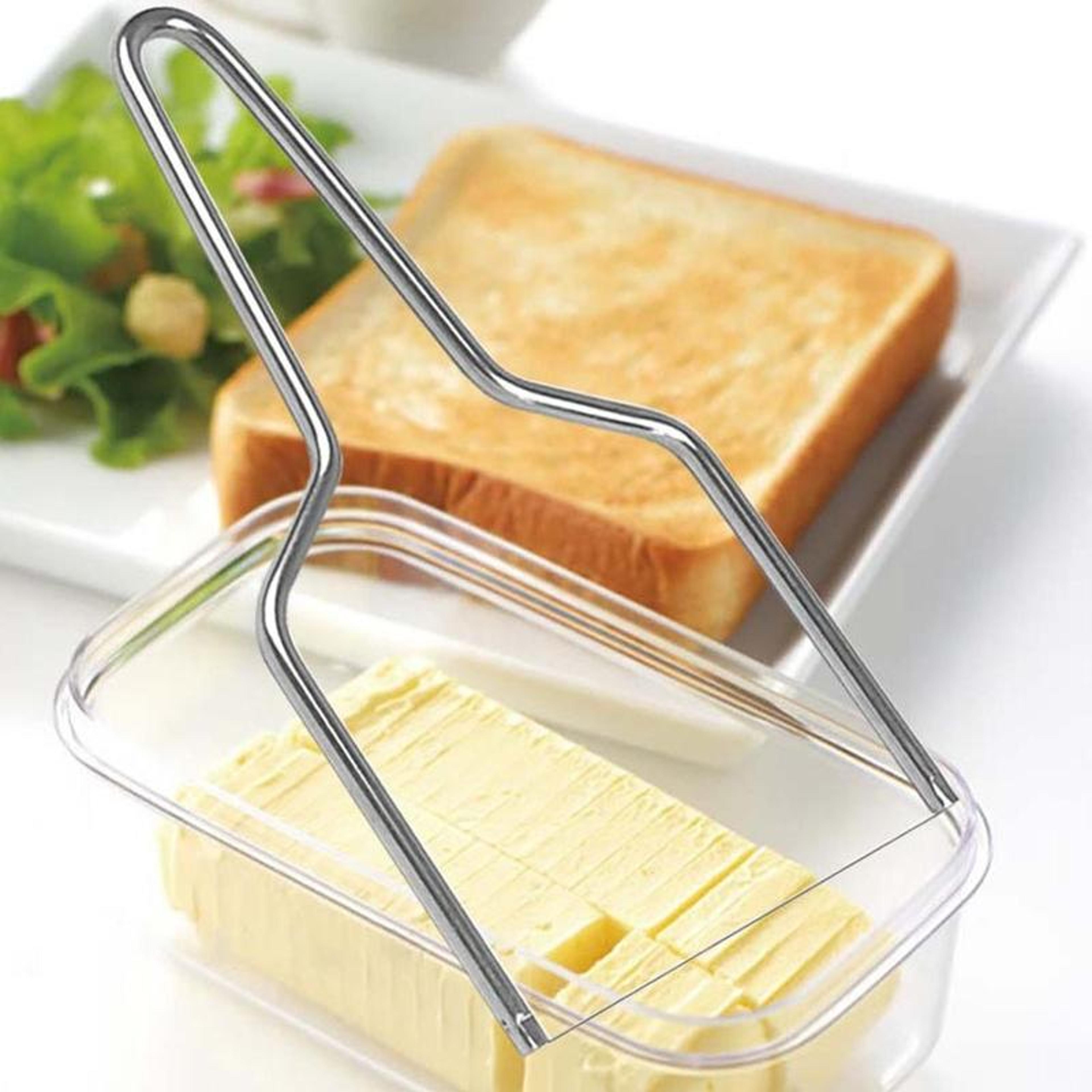 premium stainless steel cheese slicer & cake cutter kitchen tool