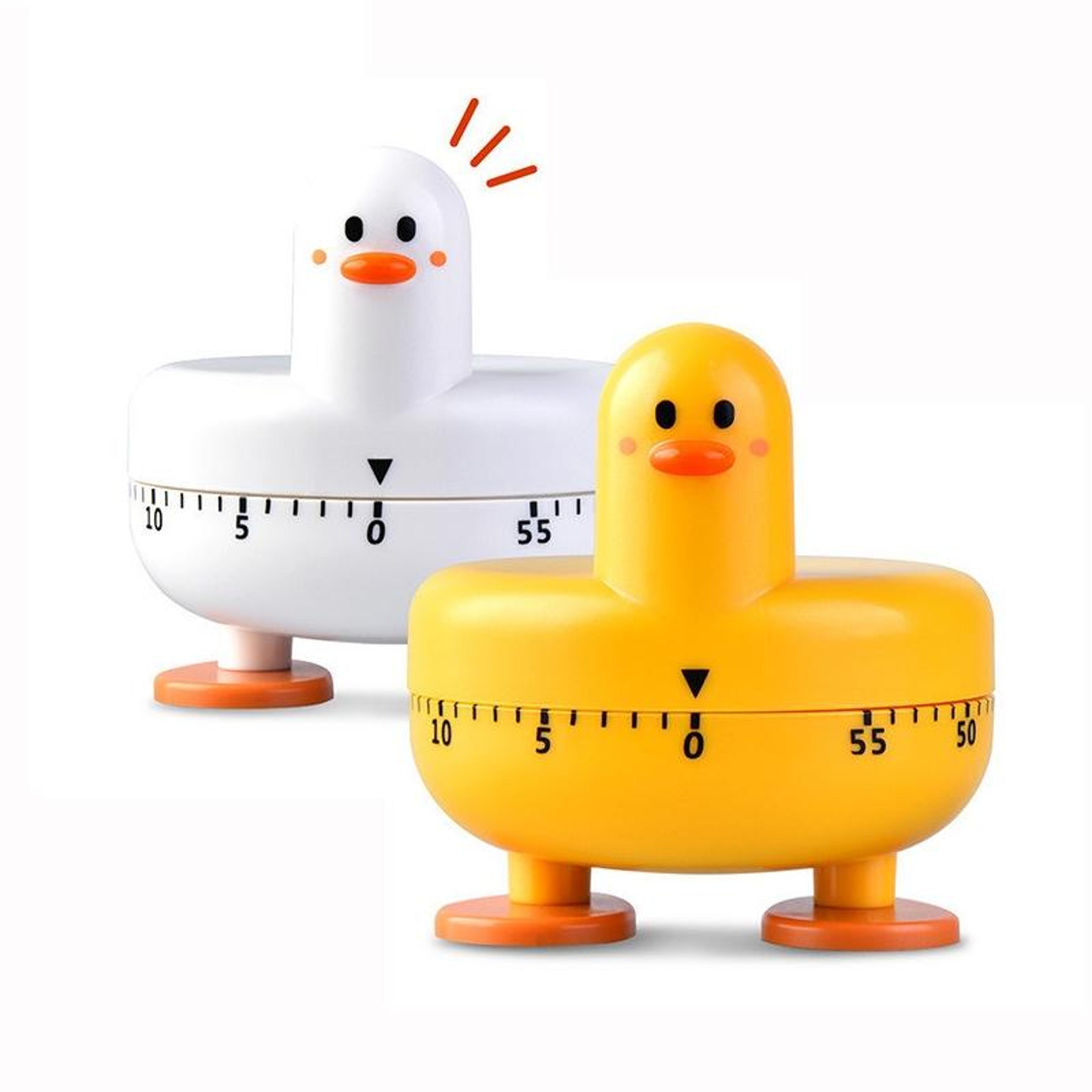 cute duck mechanical kitchen timer for baking & cooking time management