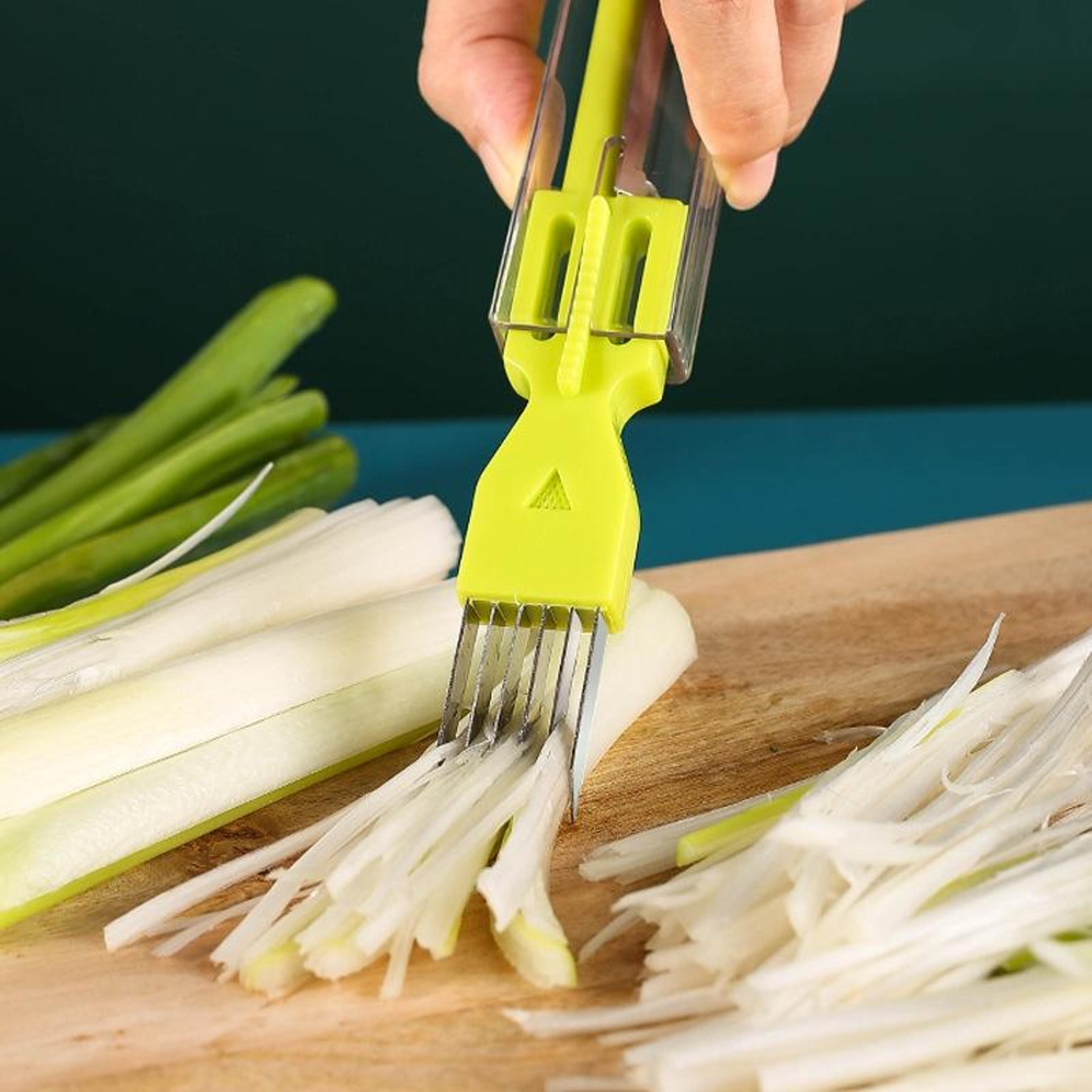 premium multifunctional green onion peeler & scallion slicer kitchen herb cutter