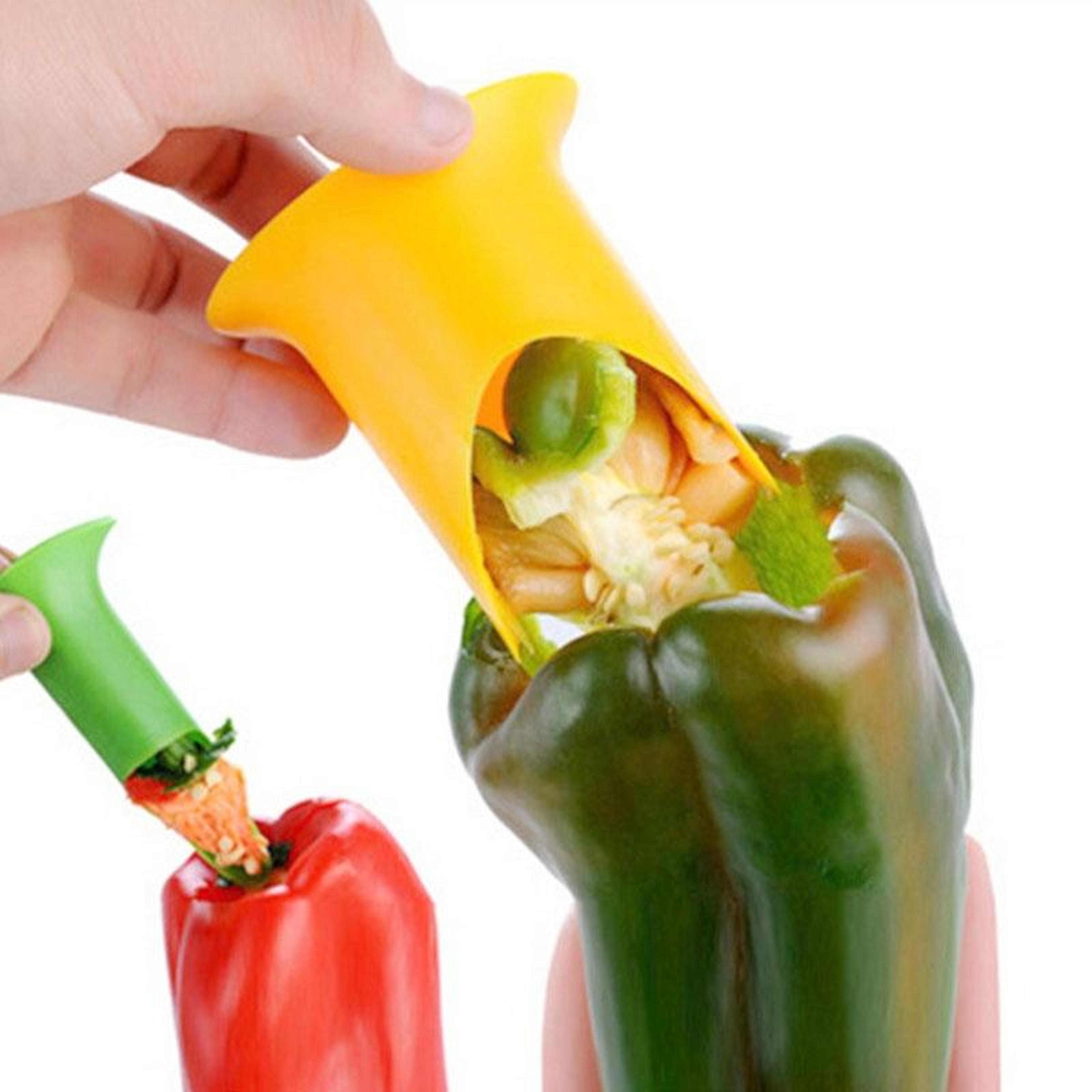 effortless kitchen chili pepper corer & seed remover tool