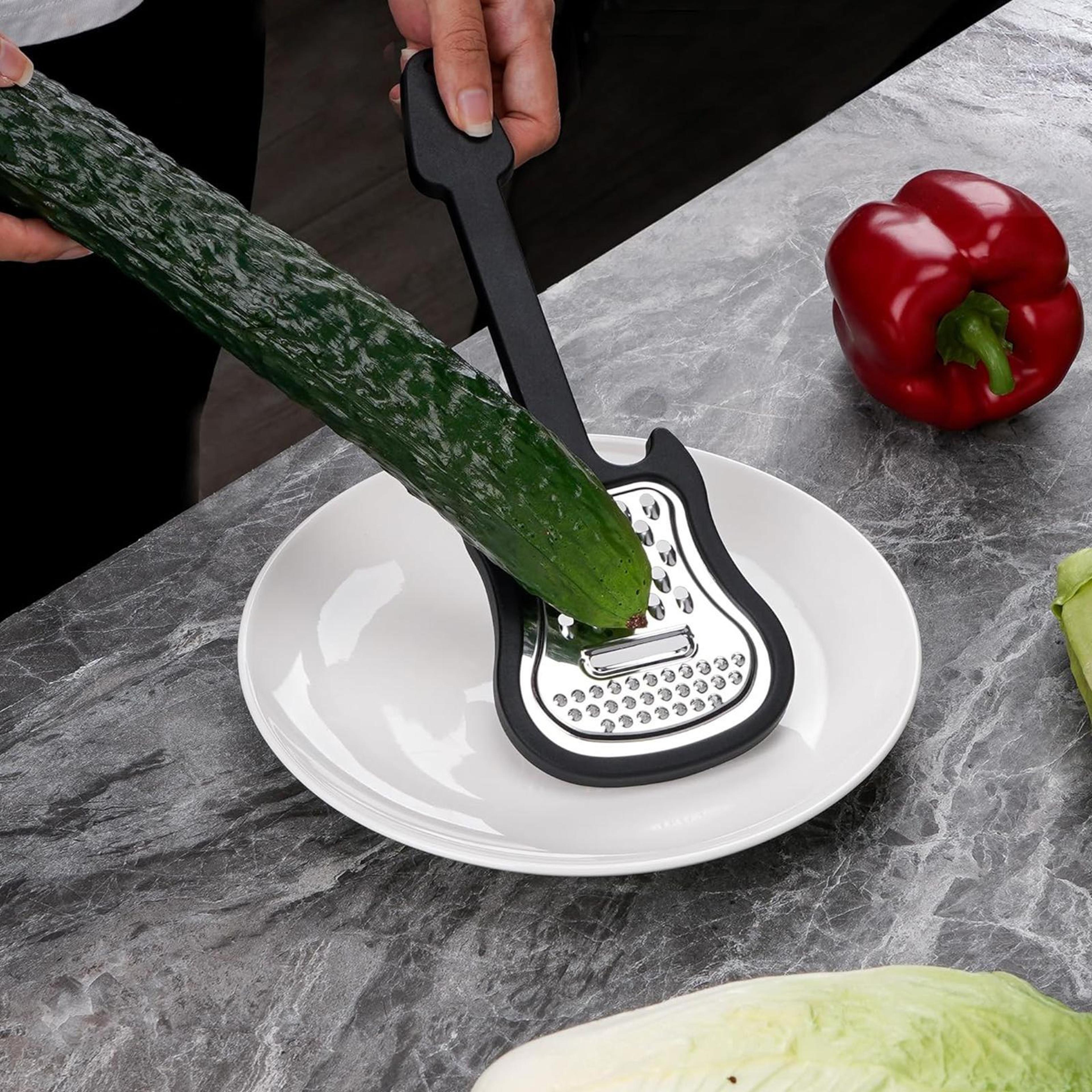 premium stainless steel guitar shaped peeler tool multi function fruit & vegetable prep