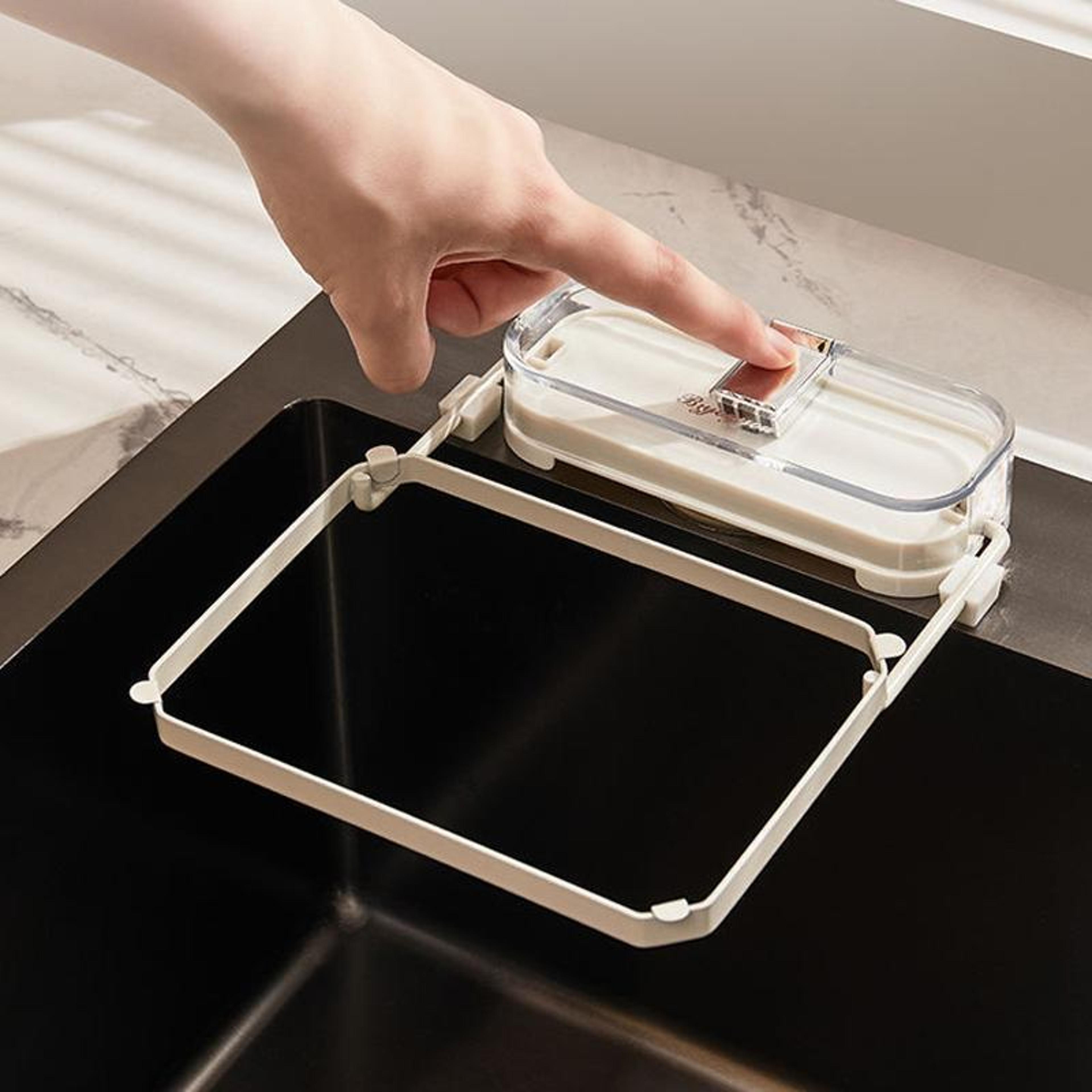 premium suction cup sink filter rack kitchen sink strainer & drain organizer