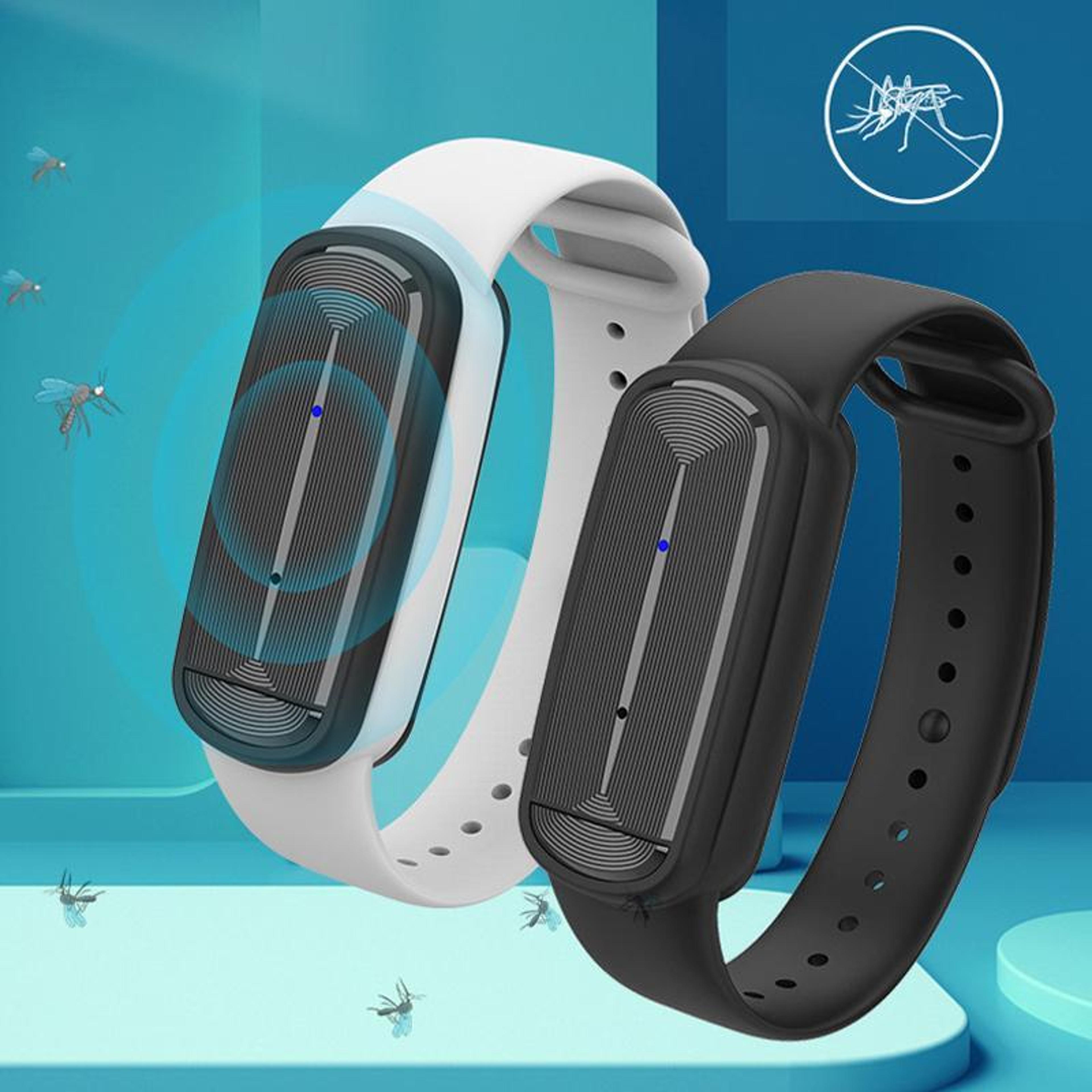 m90 ultrasonic mosquito repellent bracelet rechargeable wearable insect protection for family & outdoors