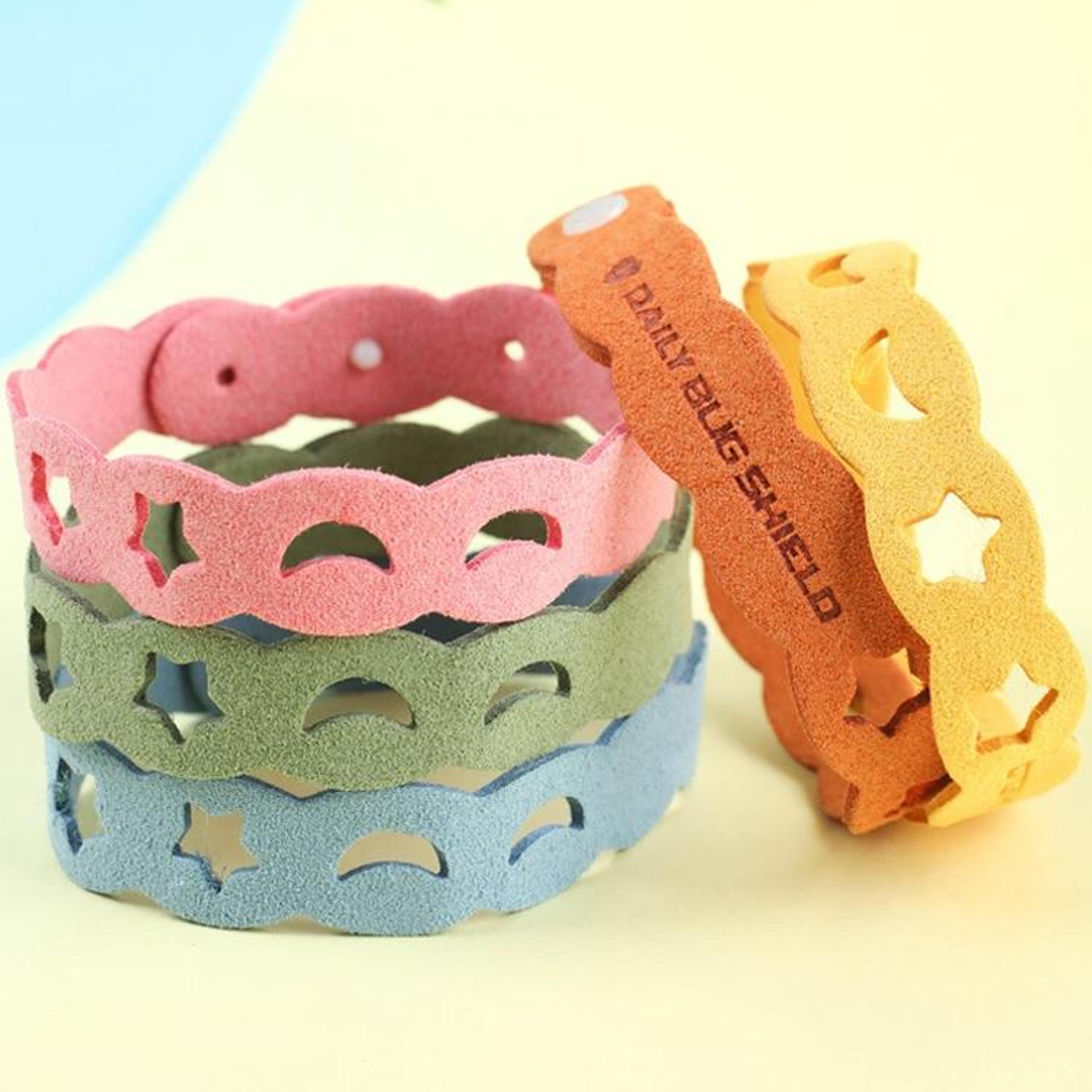 bugs natural mosquito repellent bracelets 5 pack for kids & adults outdoor protection