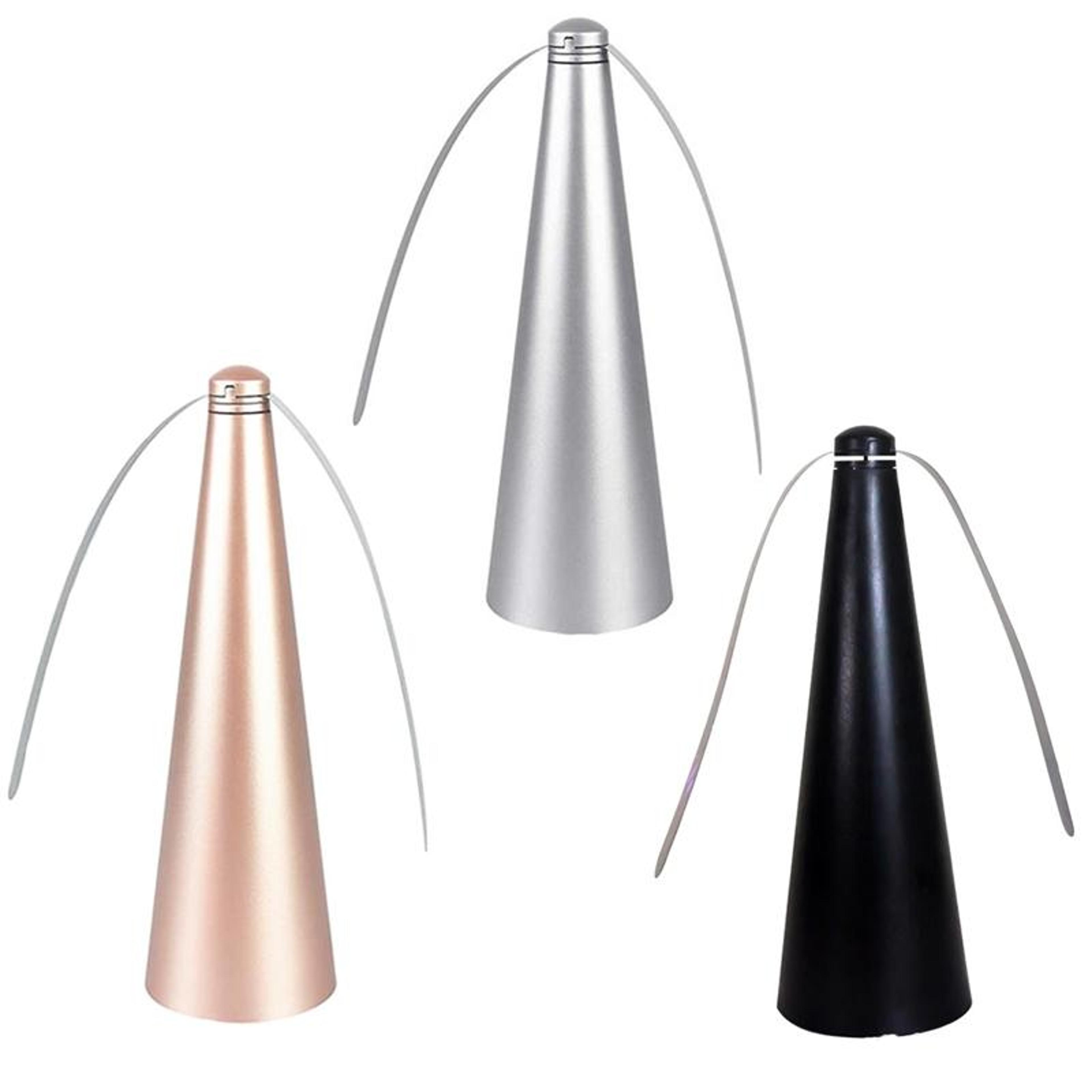reflective fly repellent fan for tables & outdoor dining battery powered mosquito deterrent