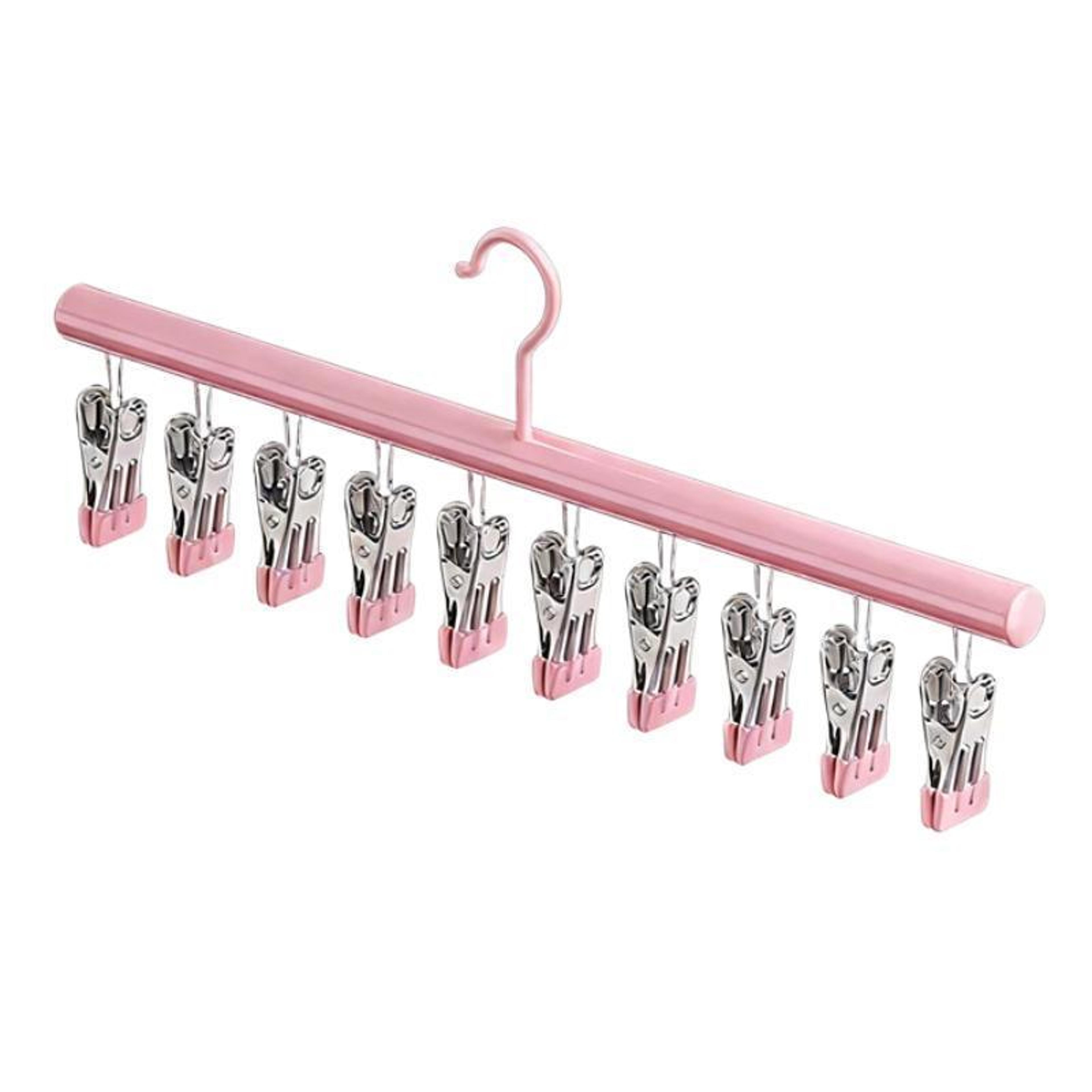 griplock stainless steel sock drying rack with 20 non slip clips for space saving laundry care