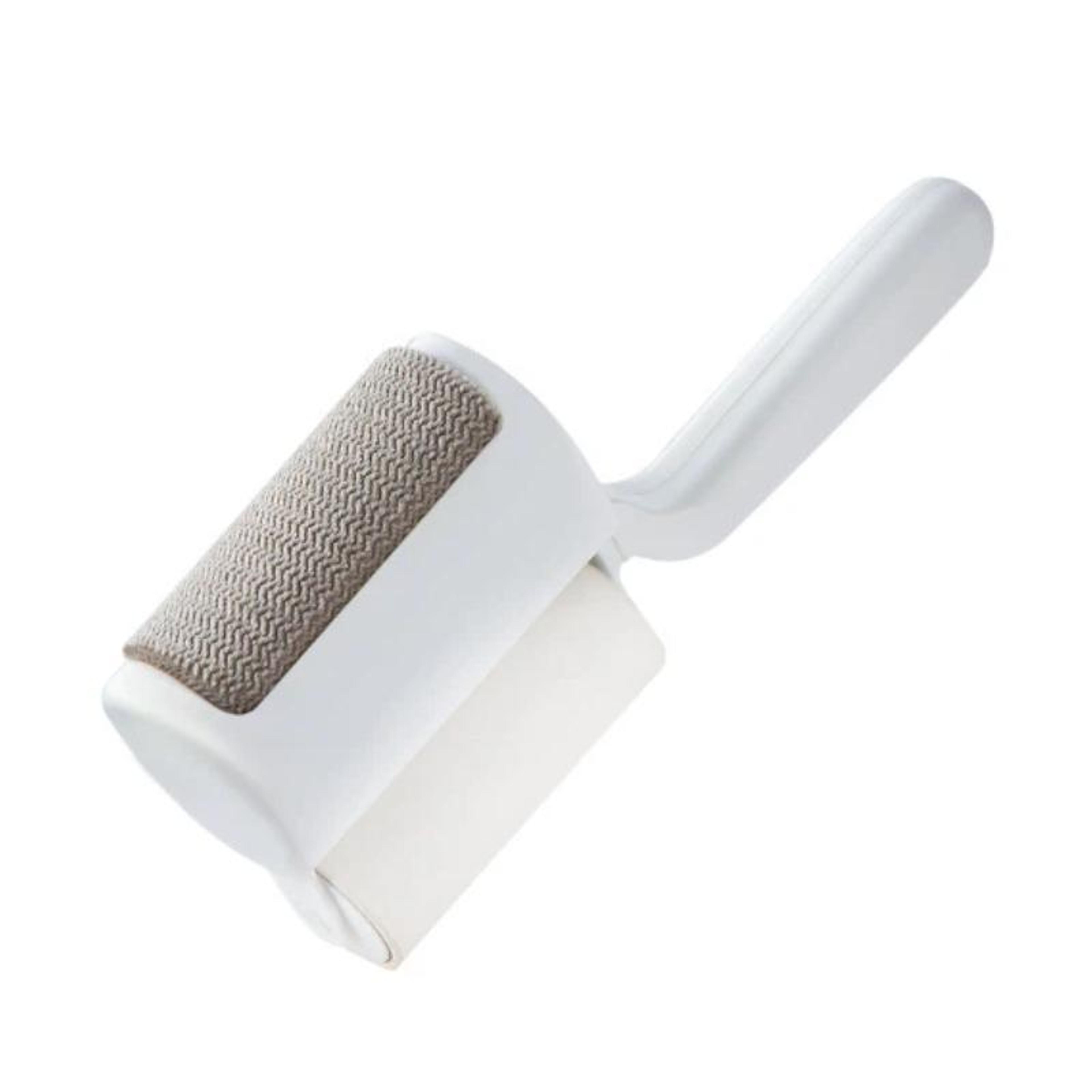 3 in 1 reusable lint roller & pet hair remover brush for clothes, bedding & furniture