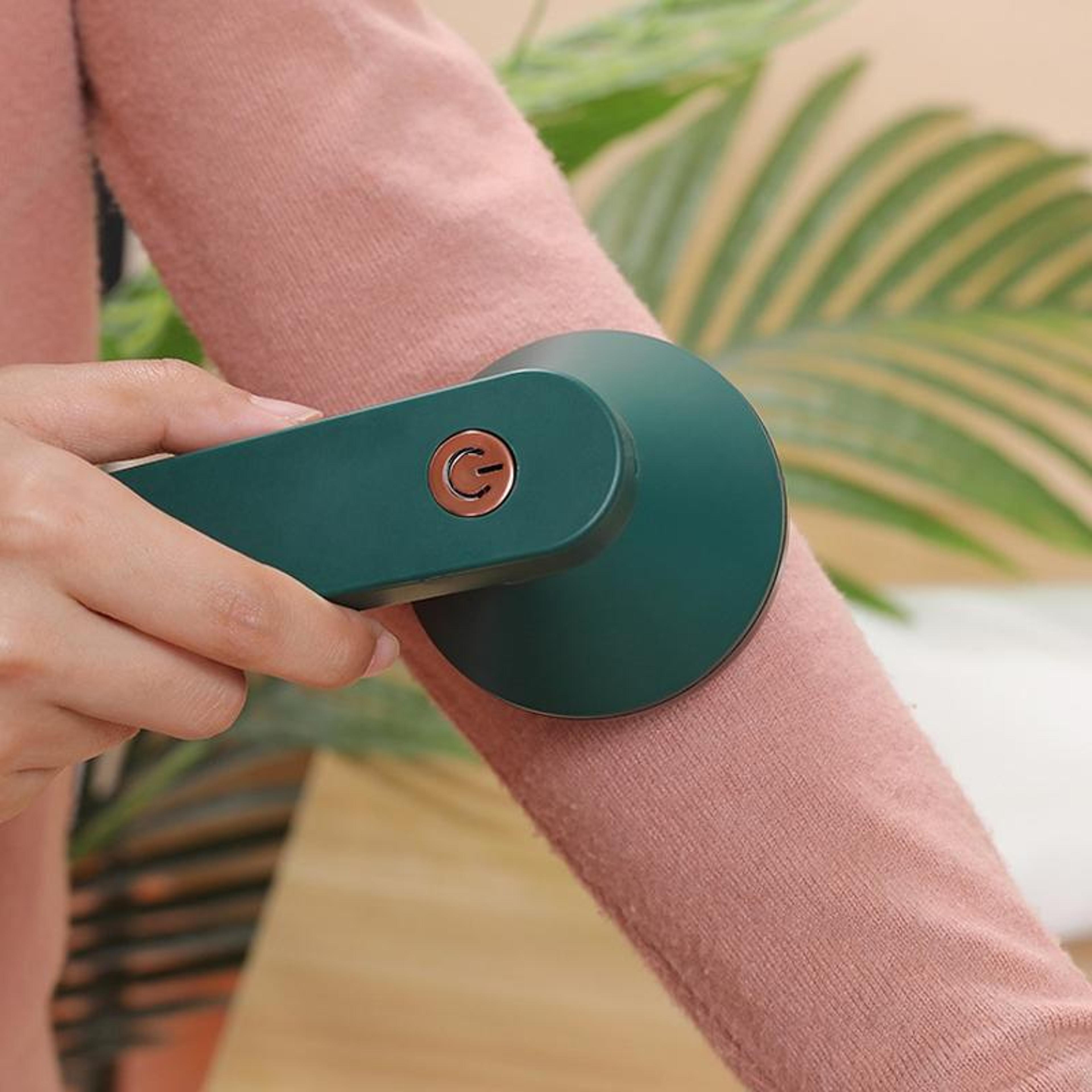 rechargeable fabric shaver & lint remover for clothes with 6 blade defuzzer