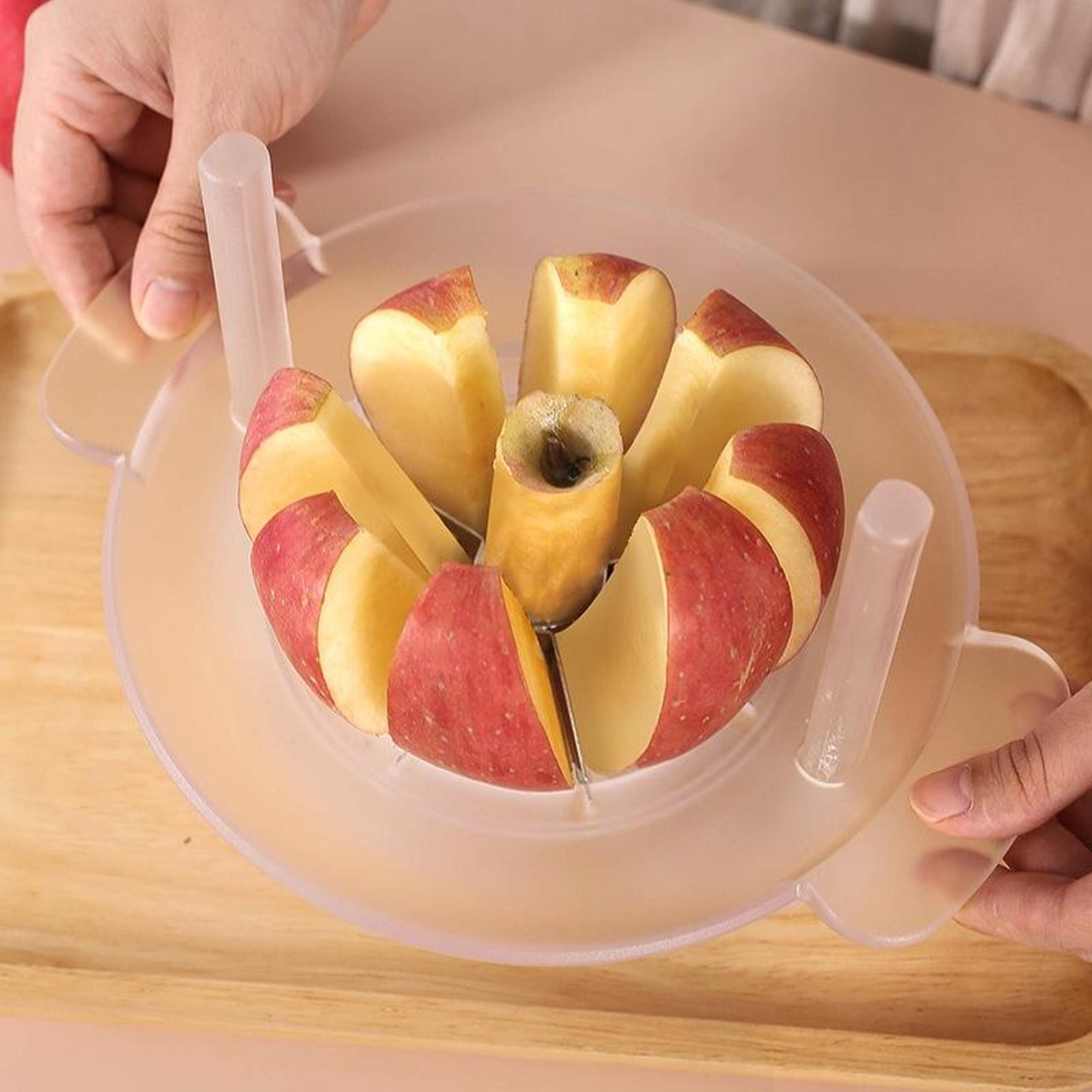 premium stainless steel apple slicer & fruit corer cutter for fast kitchen prep