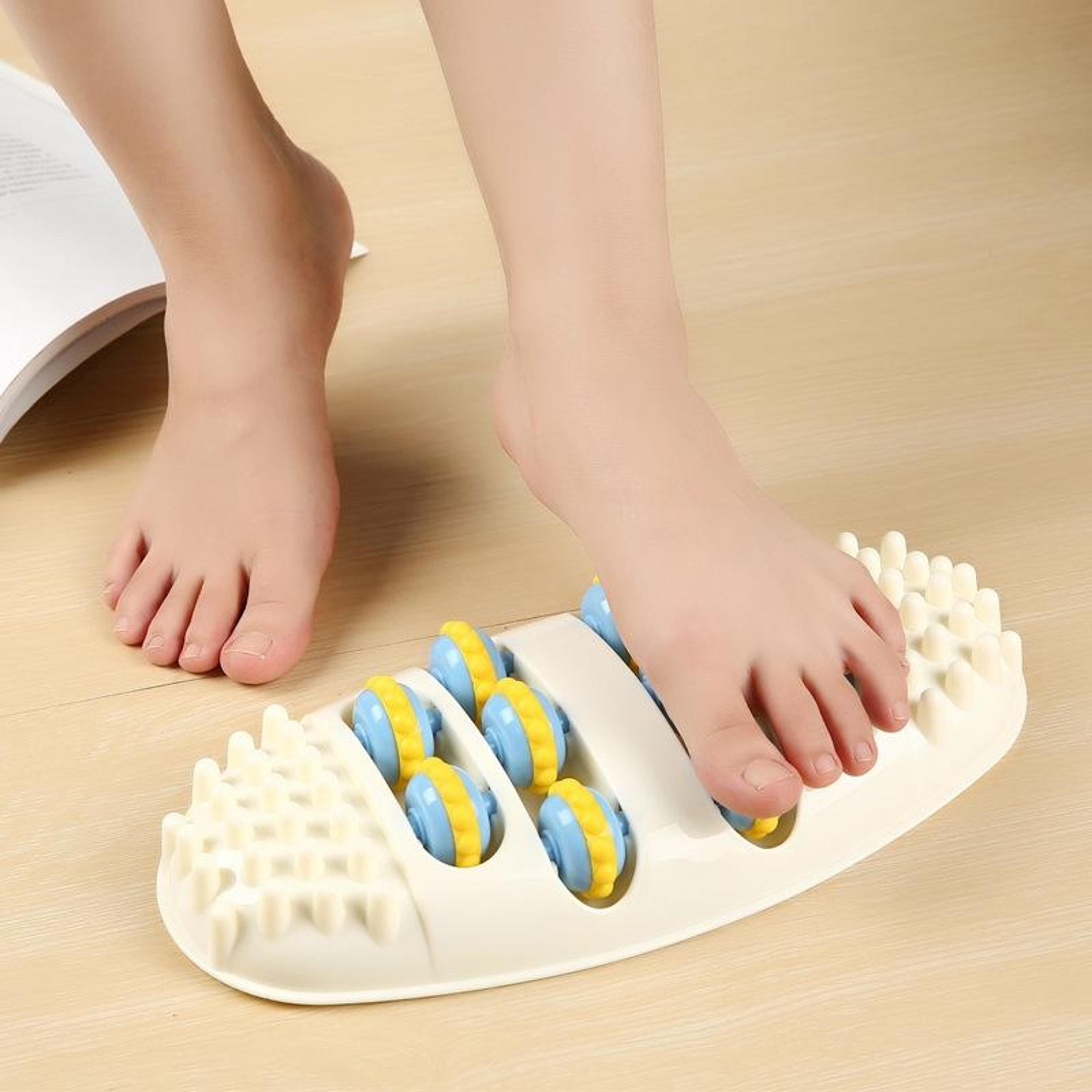 reflexease foot massager roller acupressure foot roller for stress relief & relaxation
