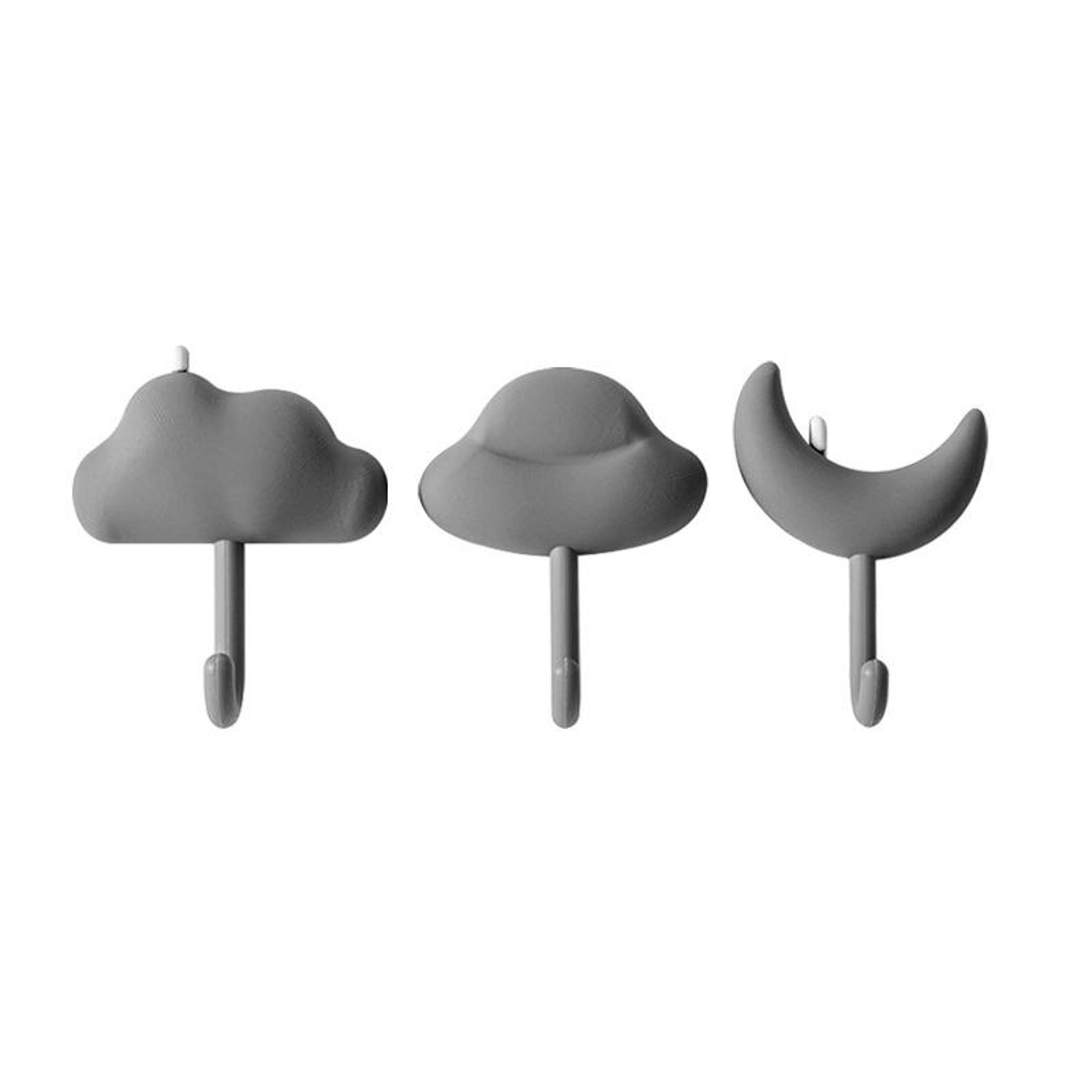 cloud shaped adhesive wall hooks set no drill damage free hanging hooks