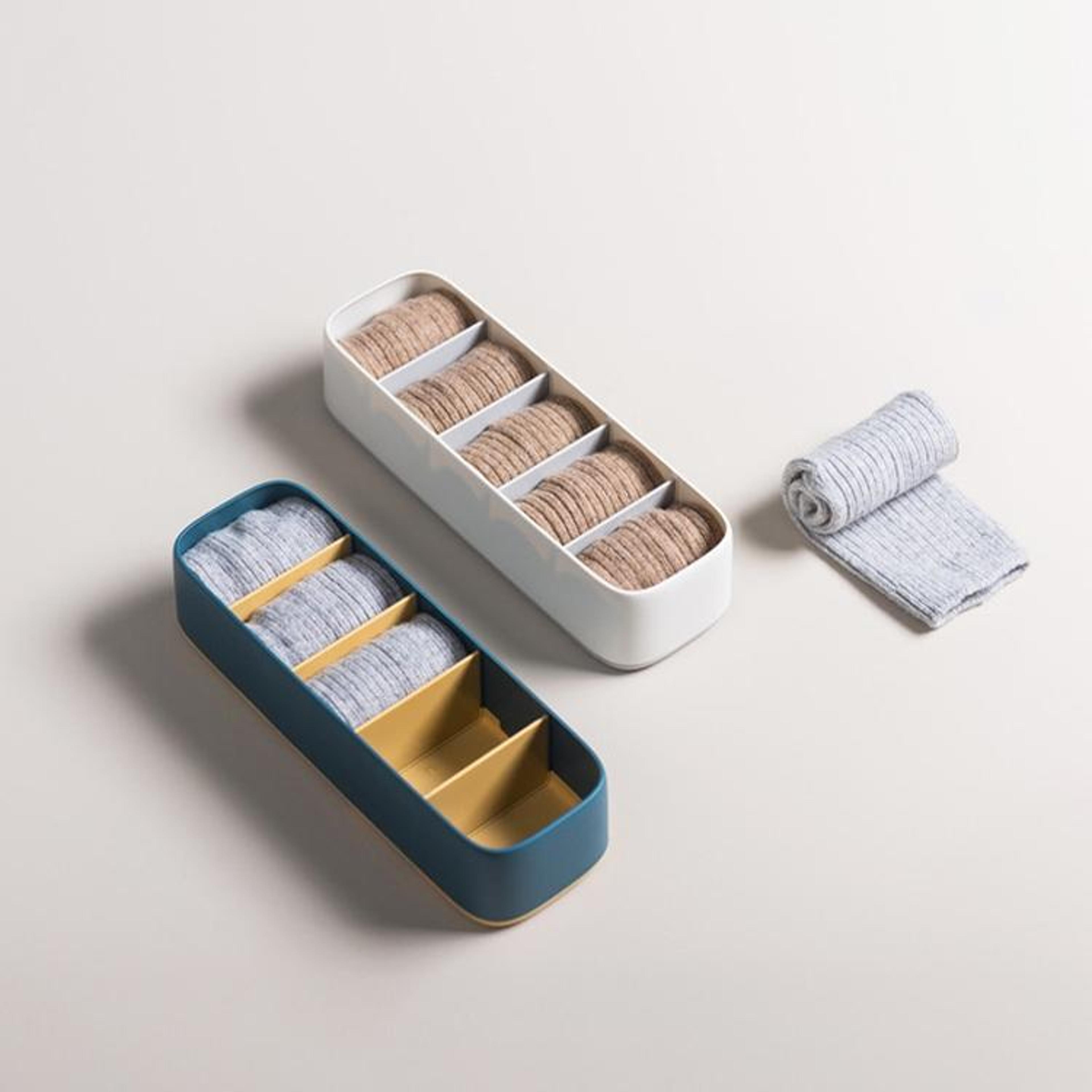 drawerfit underwear organizer & sock storage box for smart closet organization