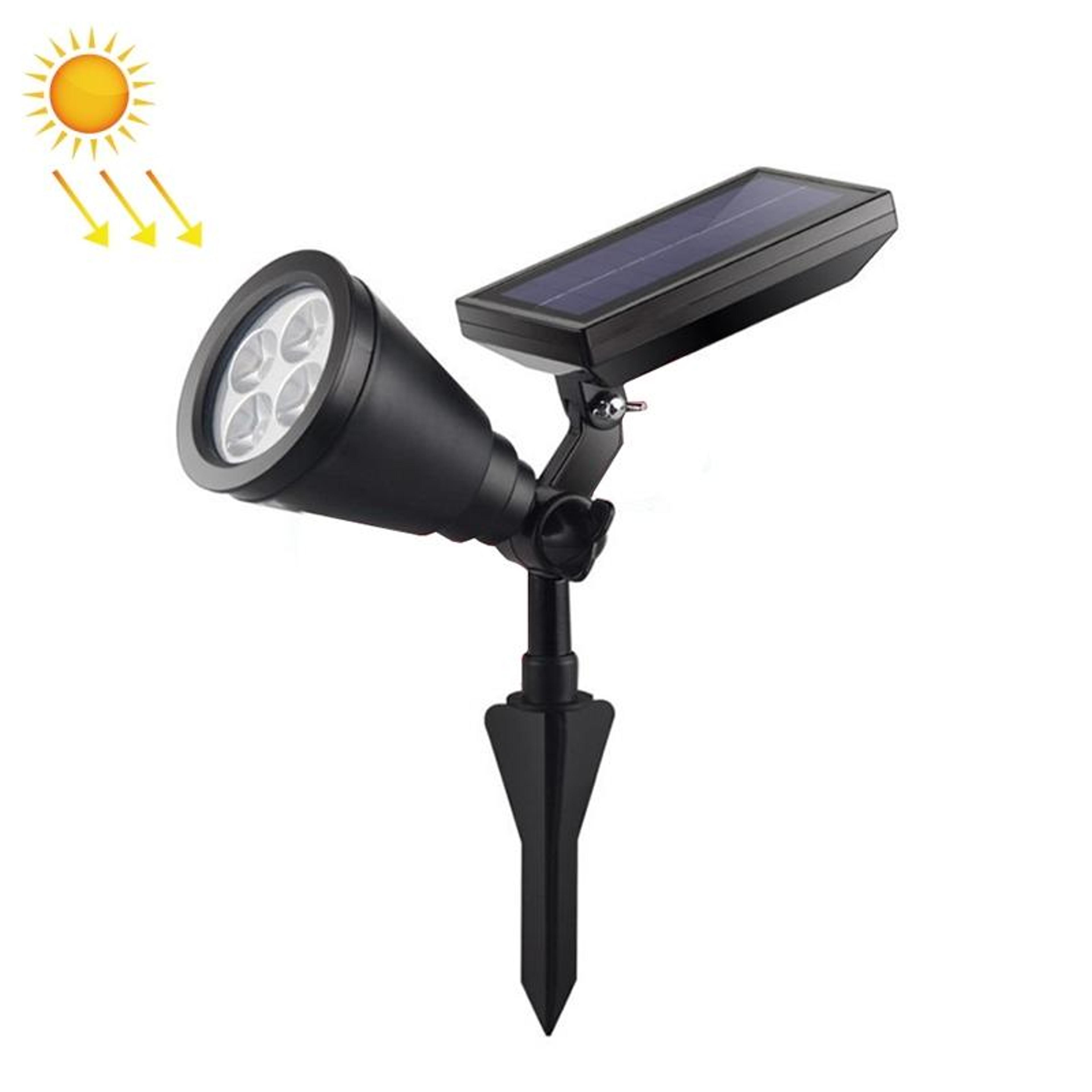solar garden spotlight with plant growth leds ip65 waterproof outdoor lawn light