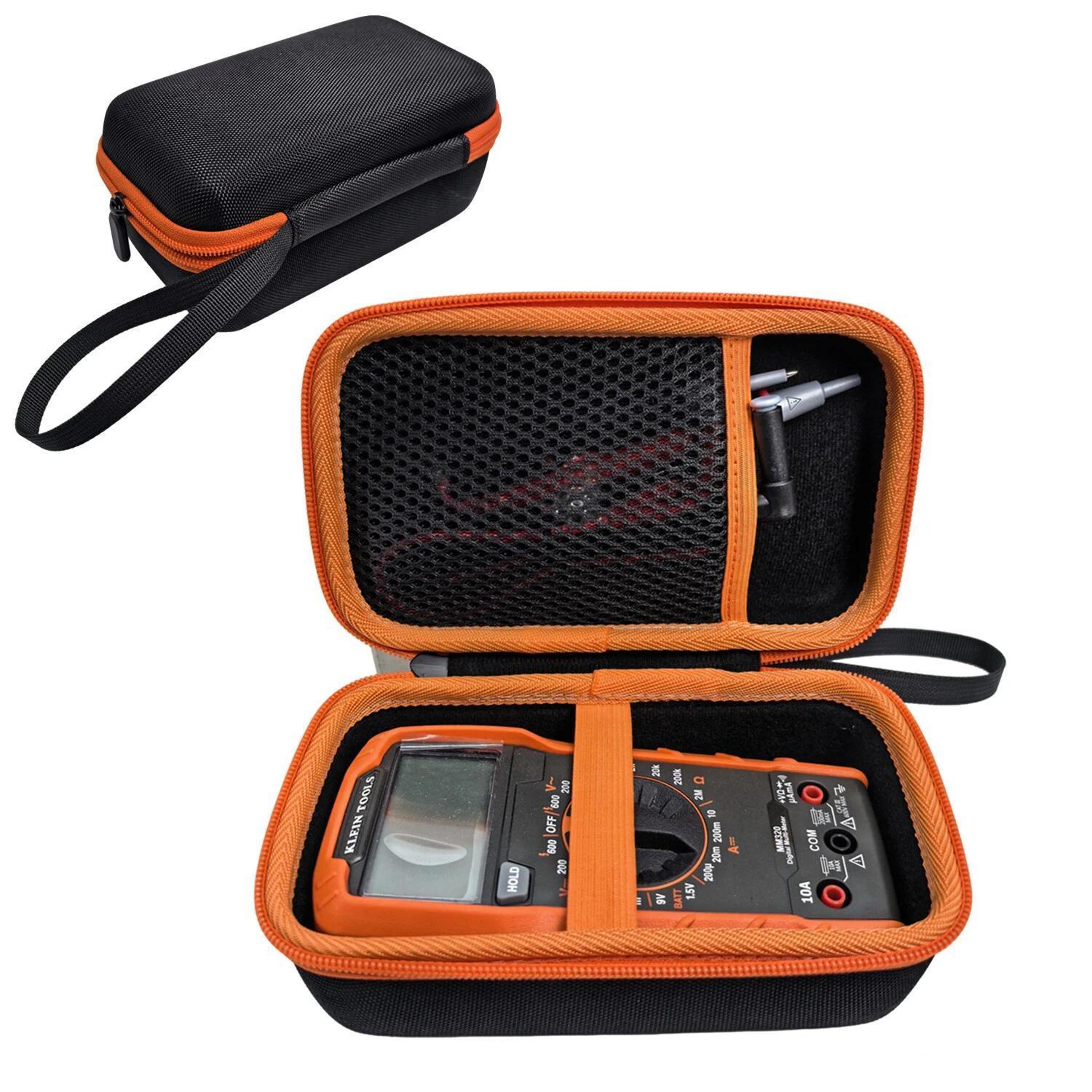 klein & fluke digital multimeter hard carry case shockproof eva protective storage bag