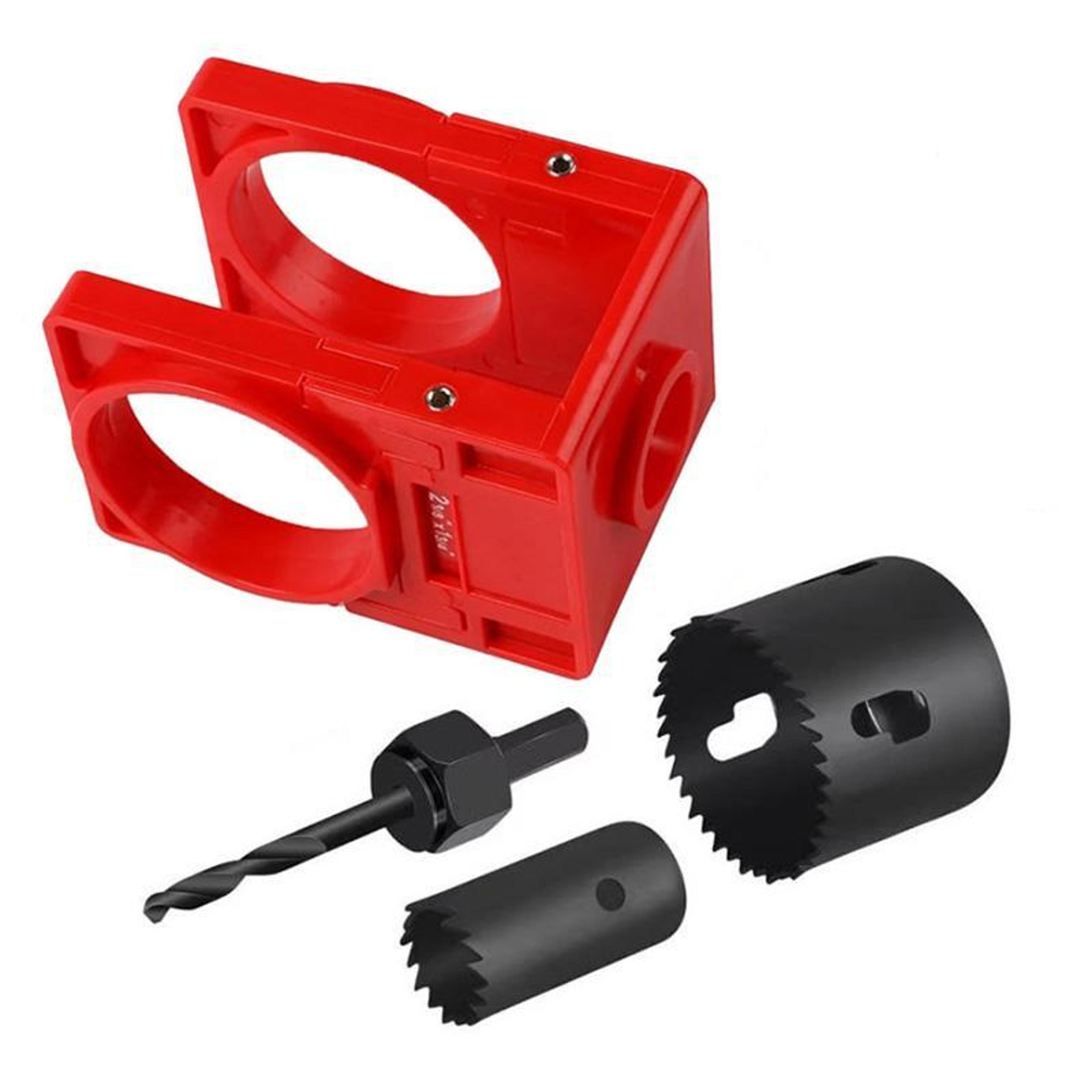 precision door lock installation kit with hole saw guide template for wooden doors