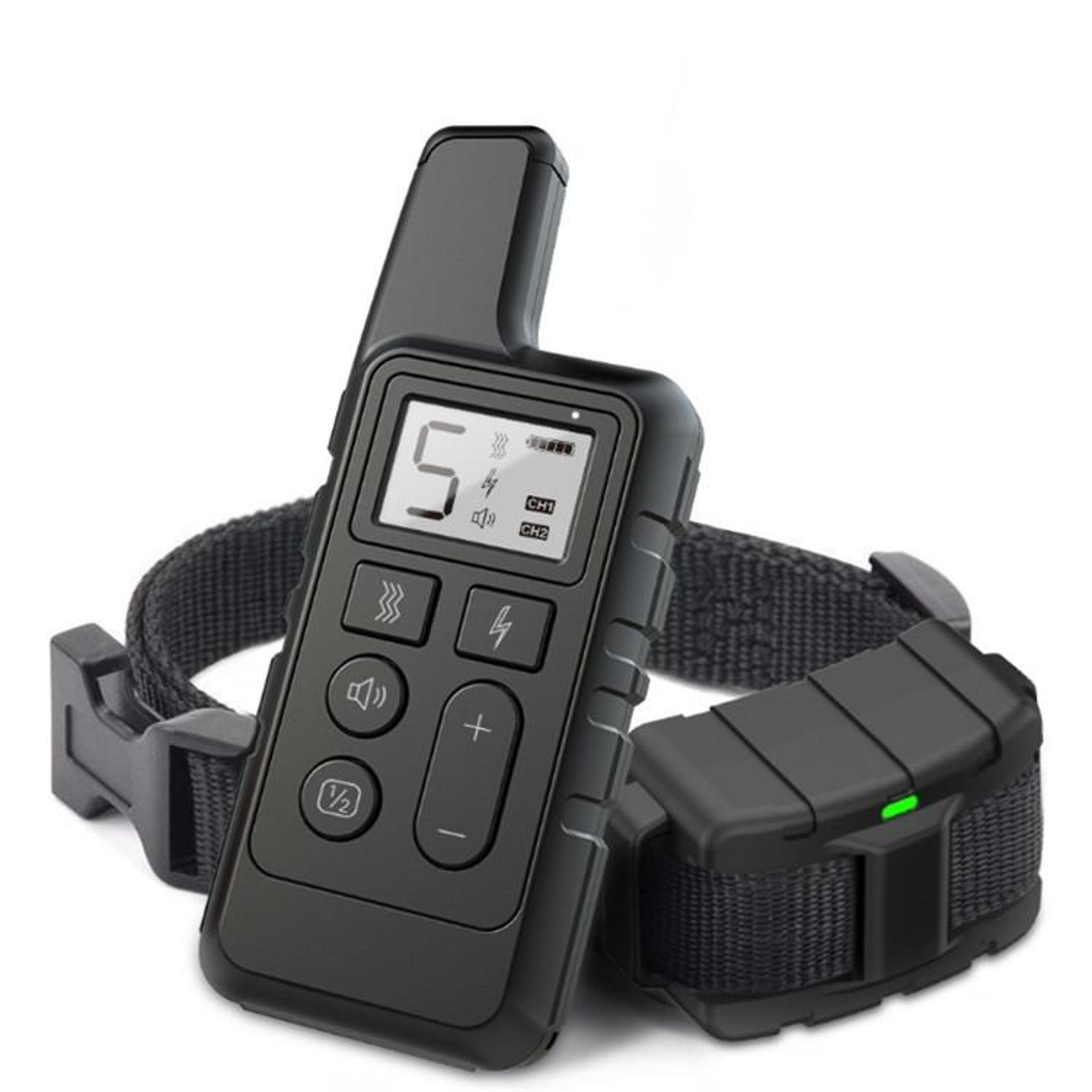 500m dog training collar with remote control, waterproof bark correction system