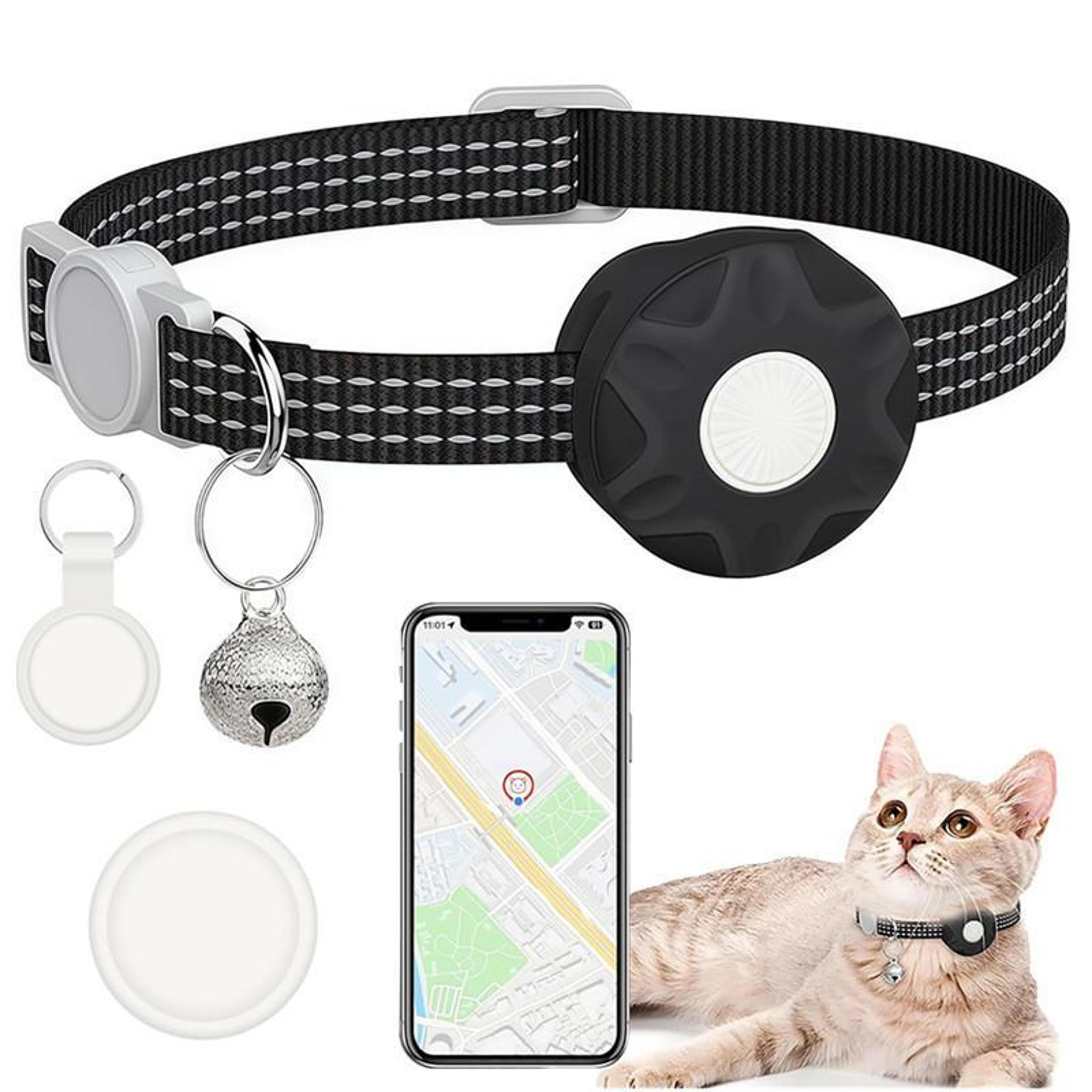 safepaw gps cat tracker collar for ios & android real time pet locator with reflective safety design
