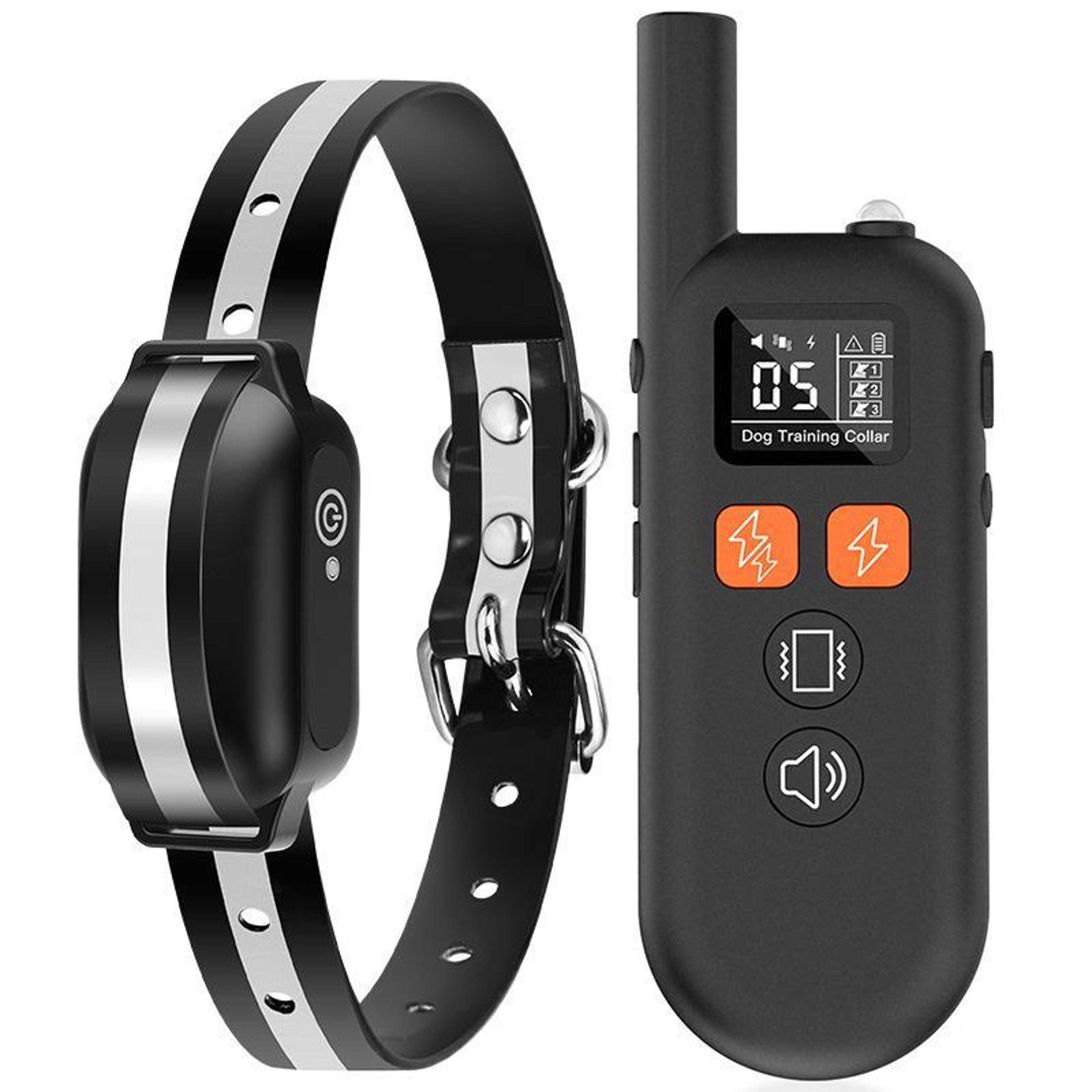 pawcontrol waterproof dog training collar with remote & ip67 protection