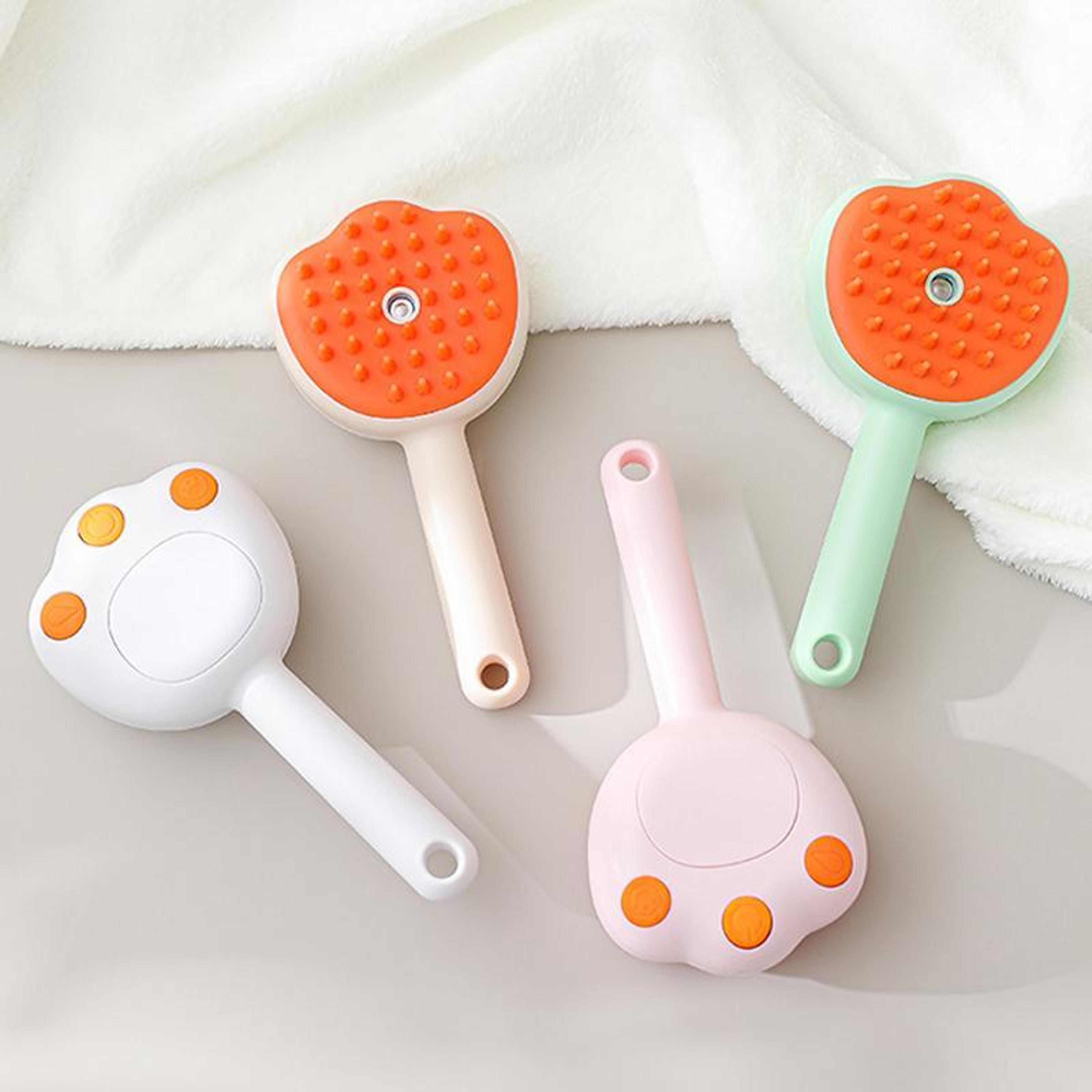 pet spray massage grooming brush for dogs & cats