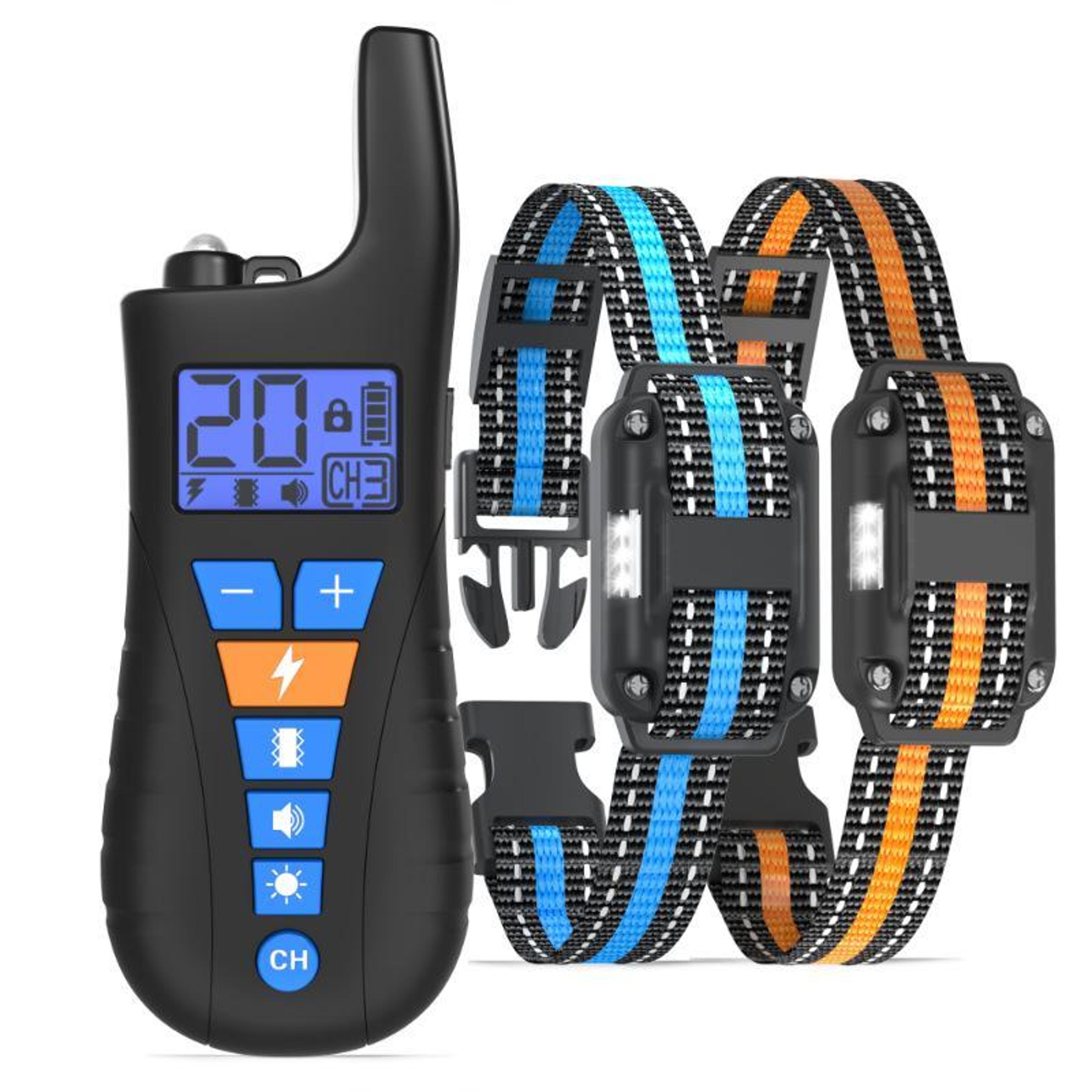 smart waterproof dog training collar with 800m remote control