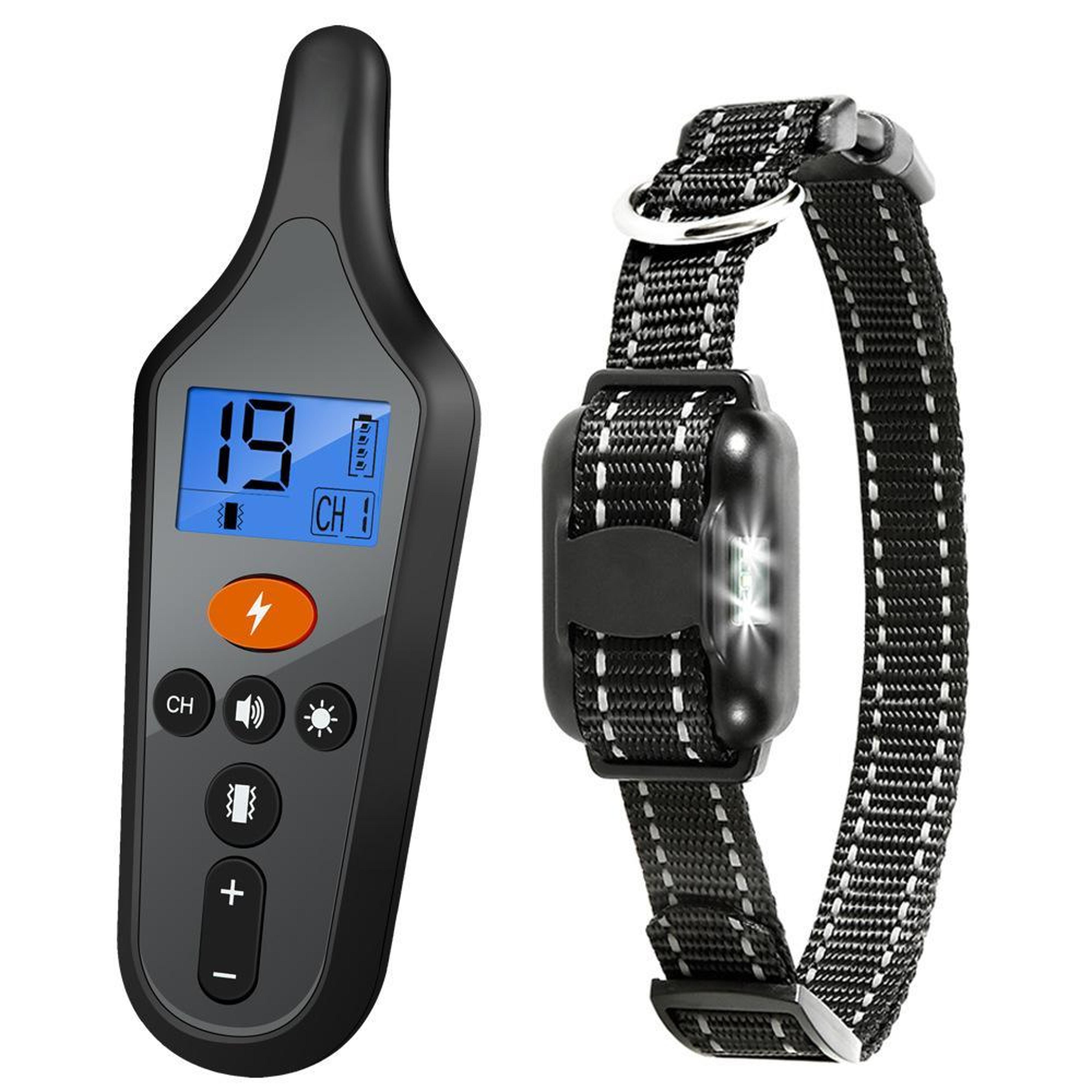 safereach 800m waterproof remote dog training collar with led safety light