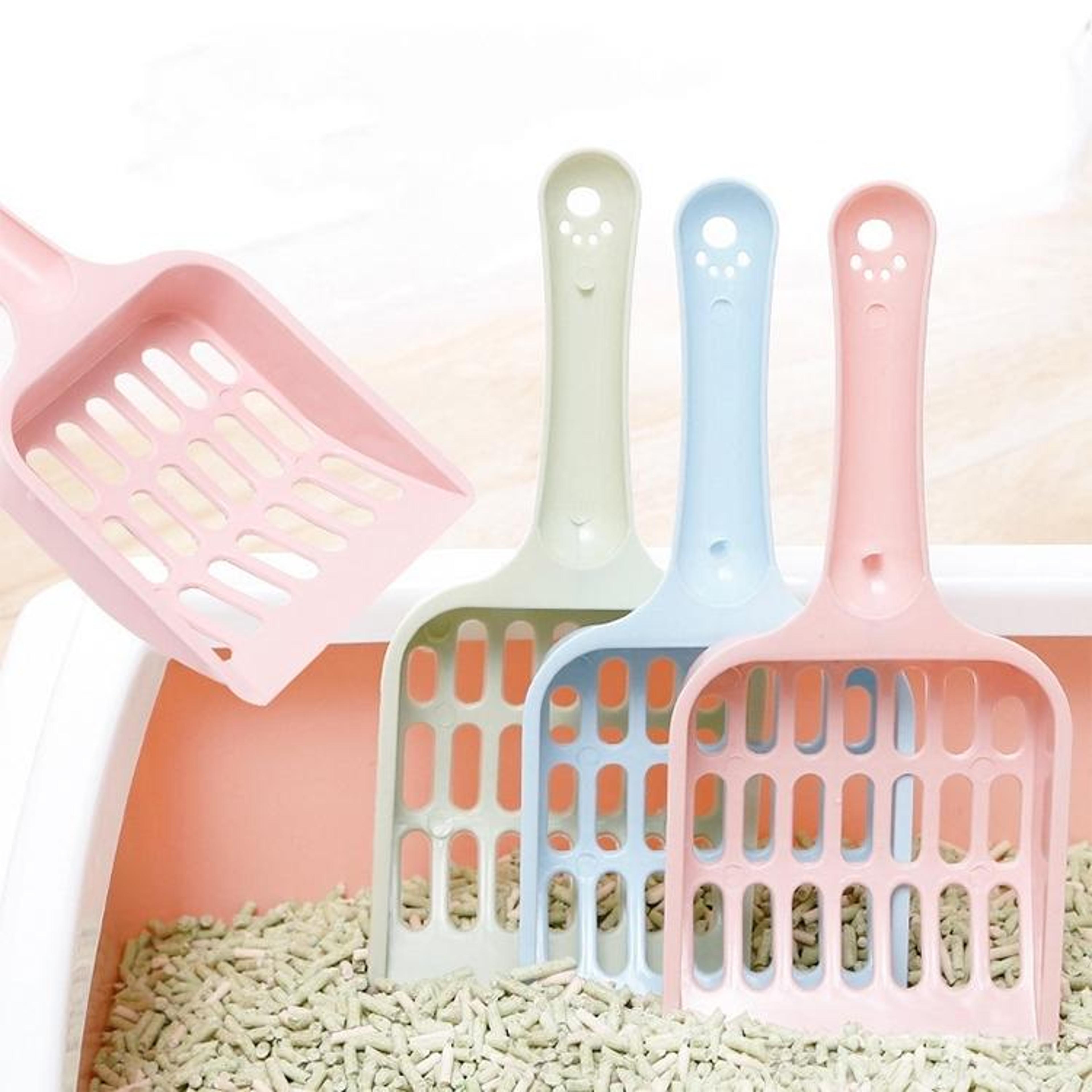 compact cat litter scoop for tofu litter durable hollow grid cat litter shovel