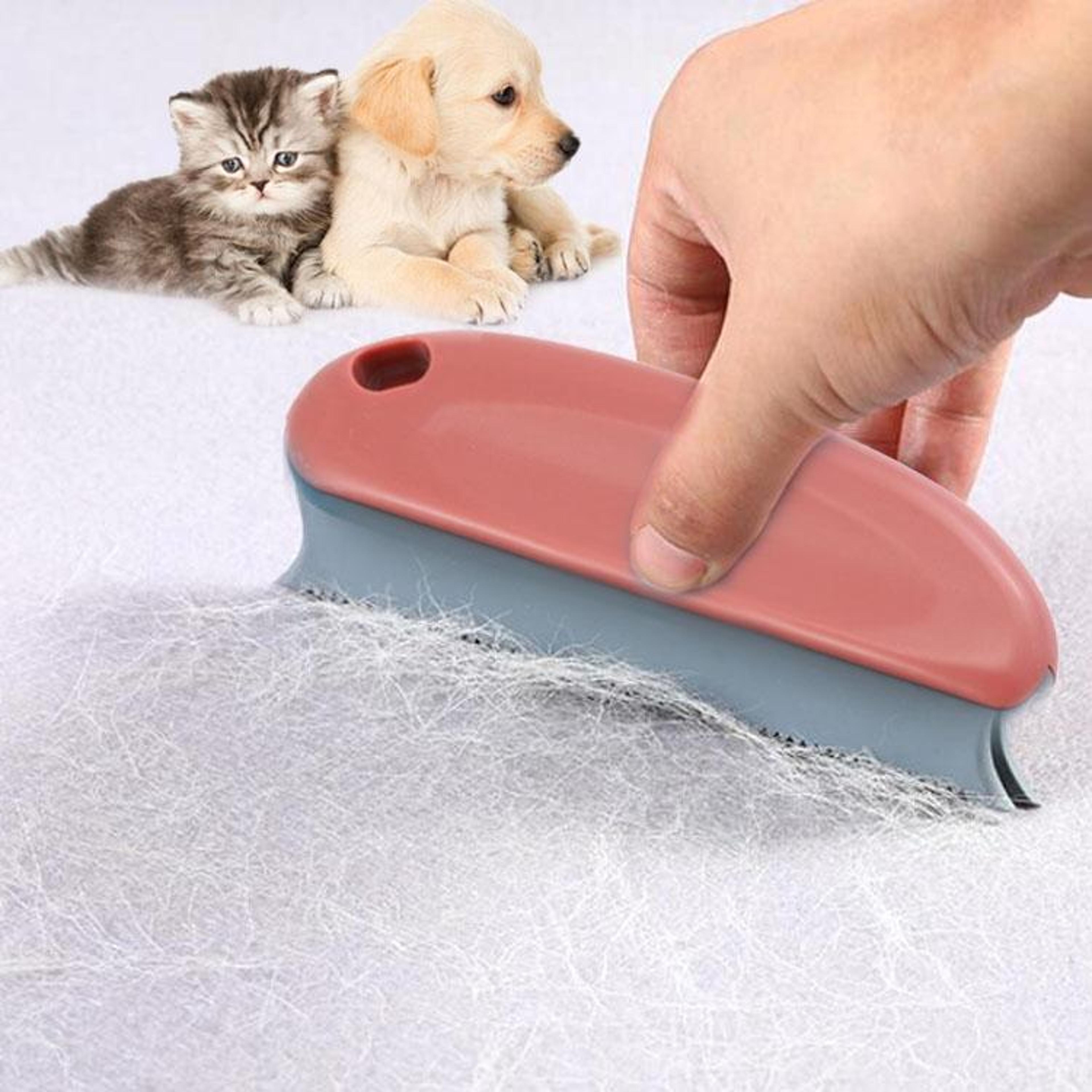 fursweep reusable pet hair remover brush for furniture, clothes & pet fur cleaning
