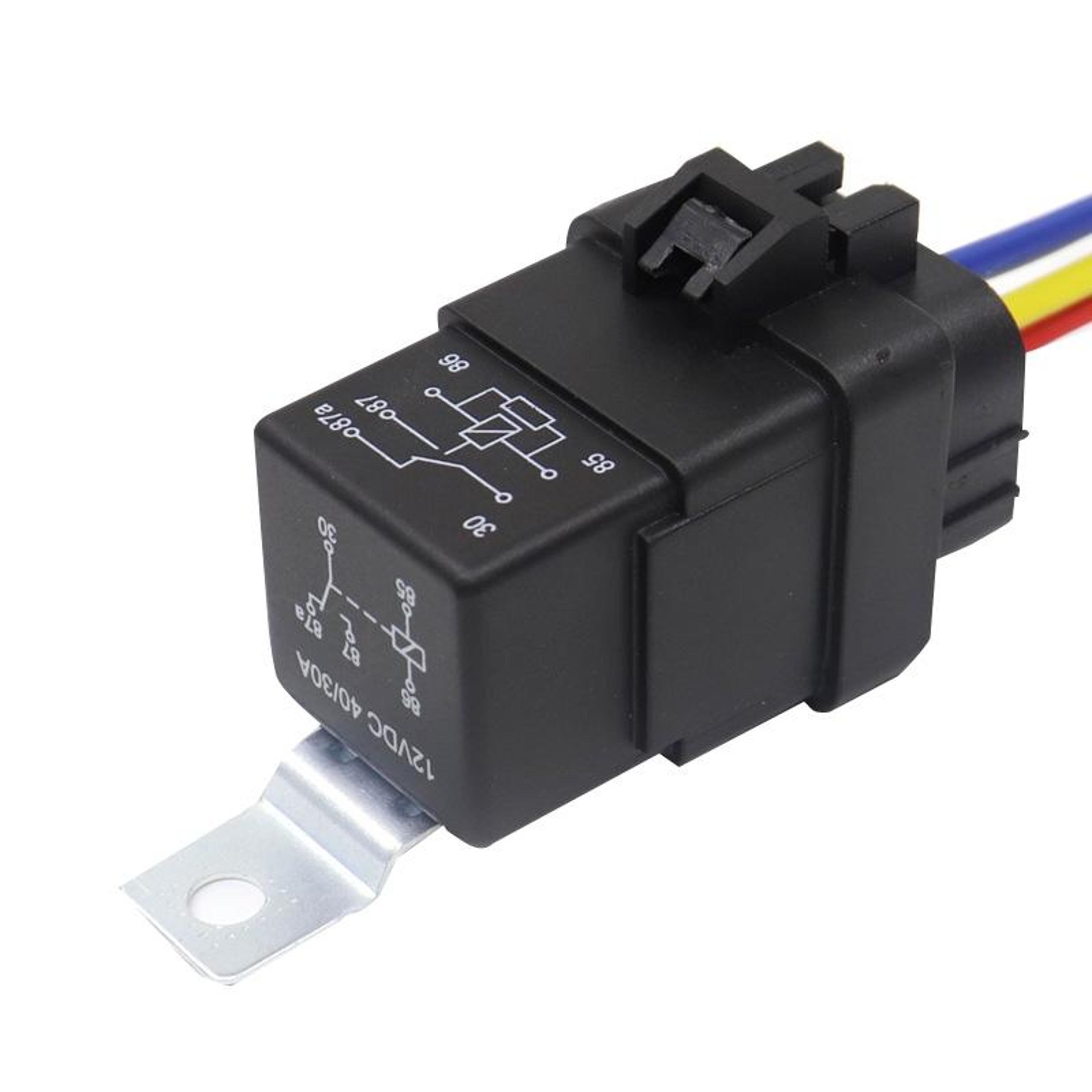 1040 waterproof 5 pin automotive relay 40a with mounting bracket for reliable vehicle power control