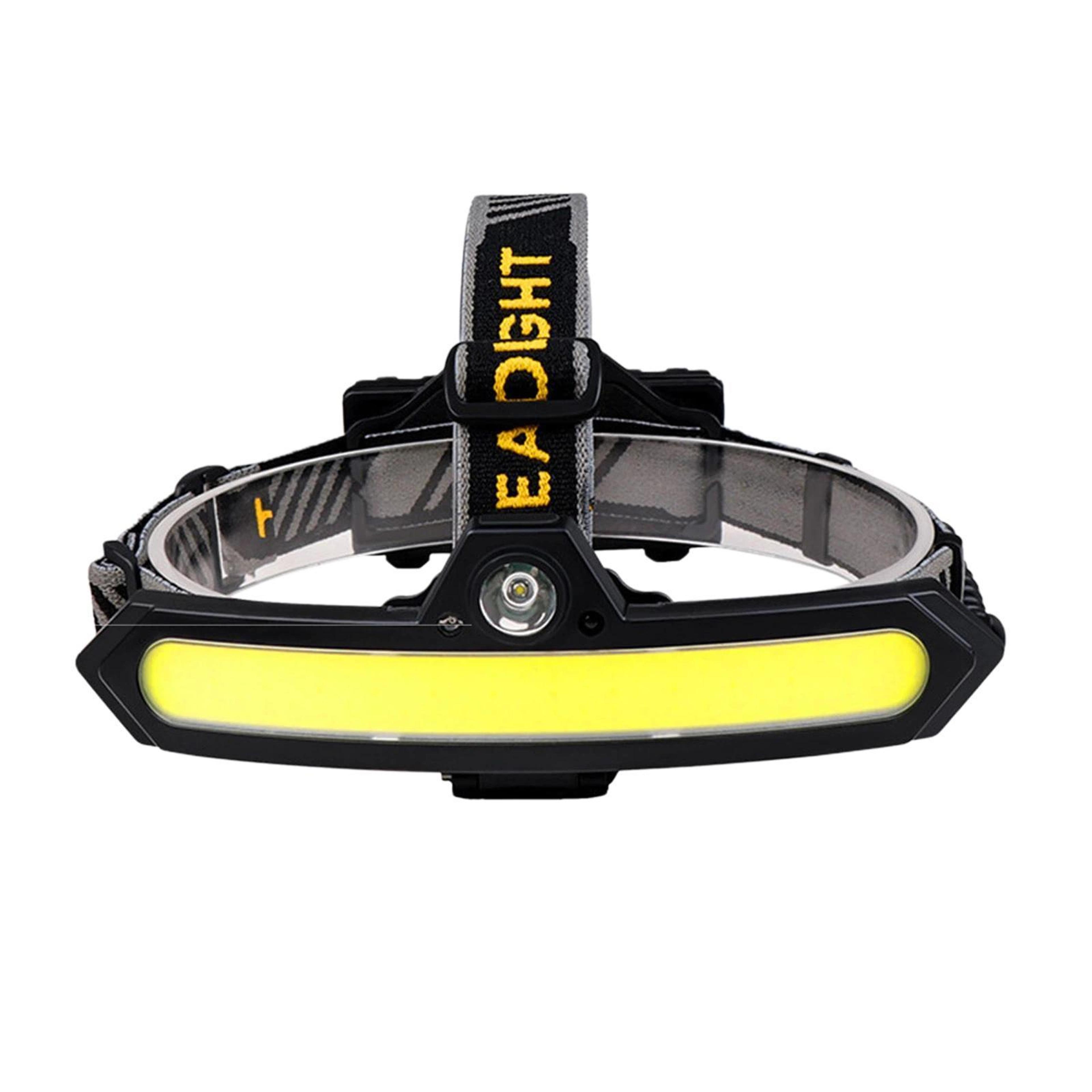 rechargeable led sensor headlamp with xpe cob wide beam & gesture control