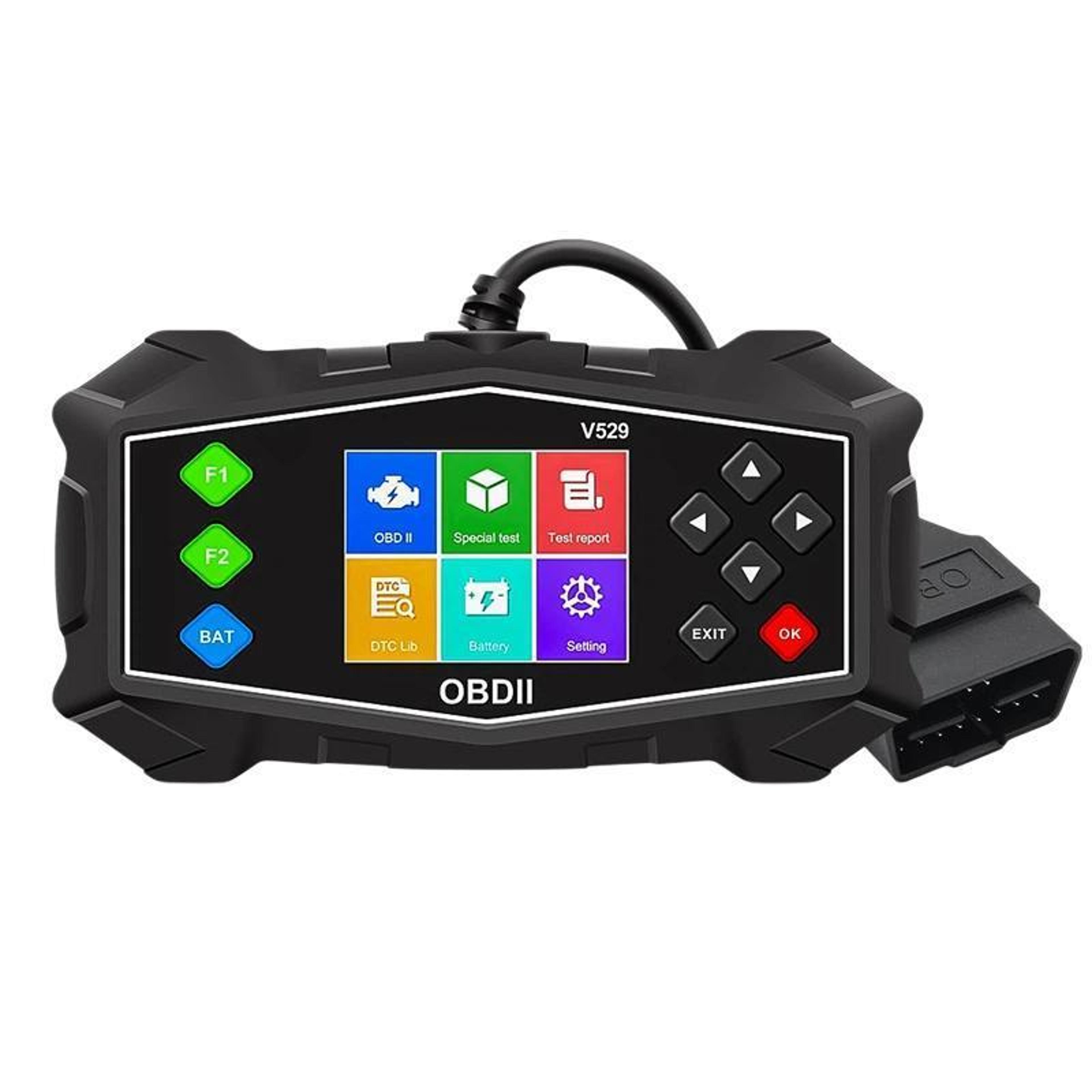 v529 obd2 engine diagnostic scanner with battery test & check engine code reader